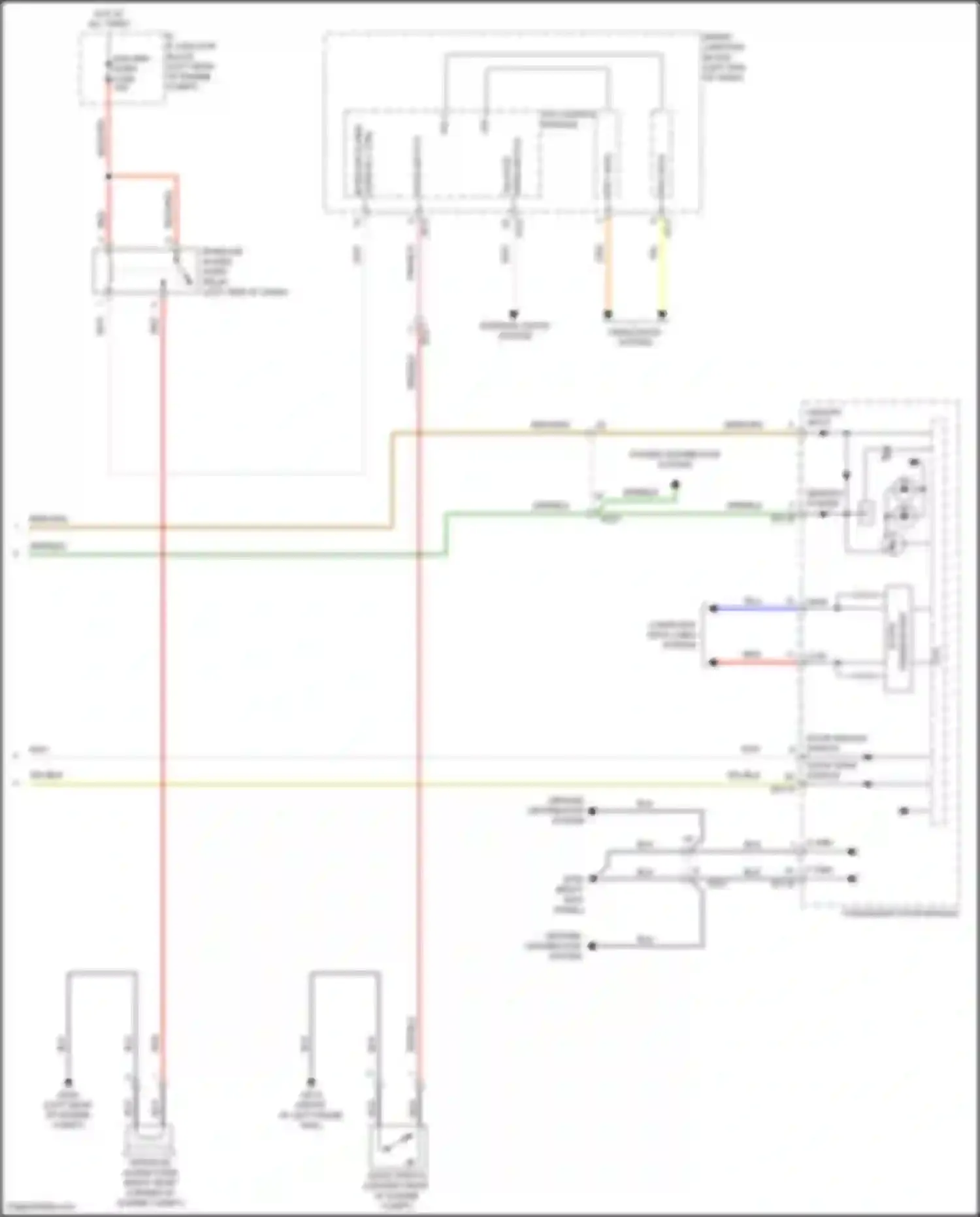 Santa Fe Hyundai III facelift (2015-2018): Power door locks circuit (3 of 3)