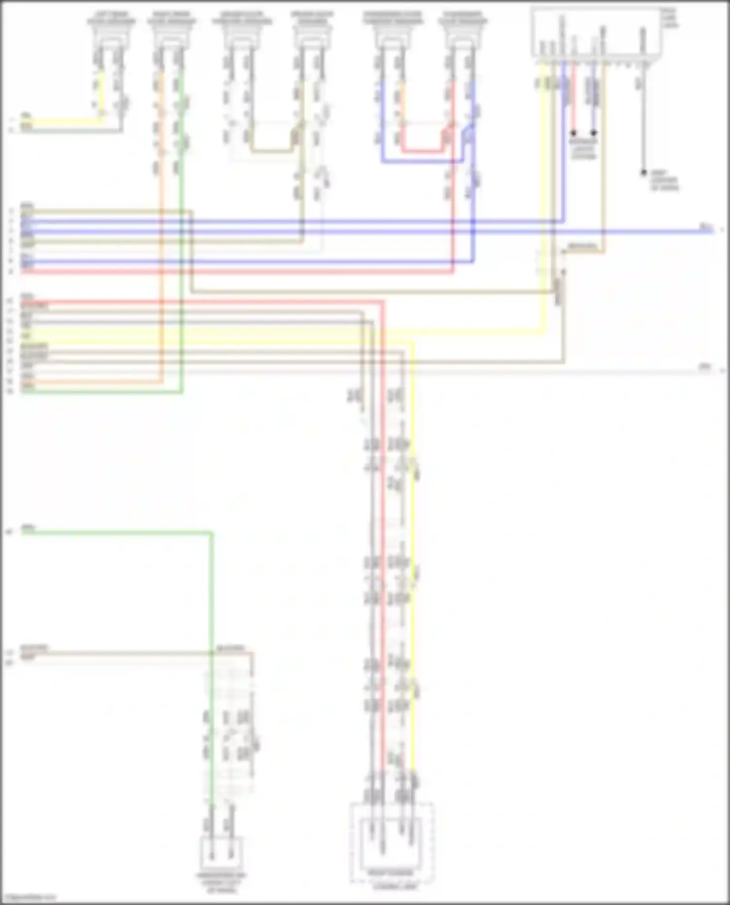 Santa Fe Hyundai III facelift (2015-2018): Radio circuit, w/o navigation, display w/o amplifier (2 of 3)