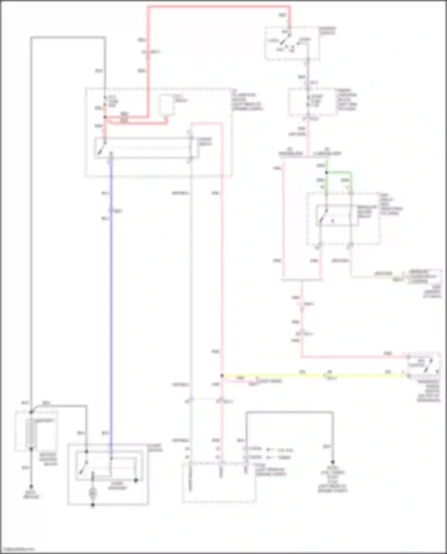 Santa Fe Hyundai III facelift (2015-2018): Starting circuit, w/o smart key