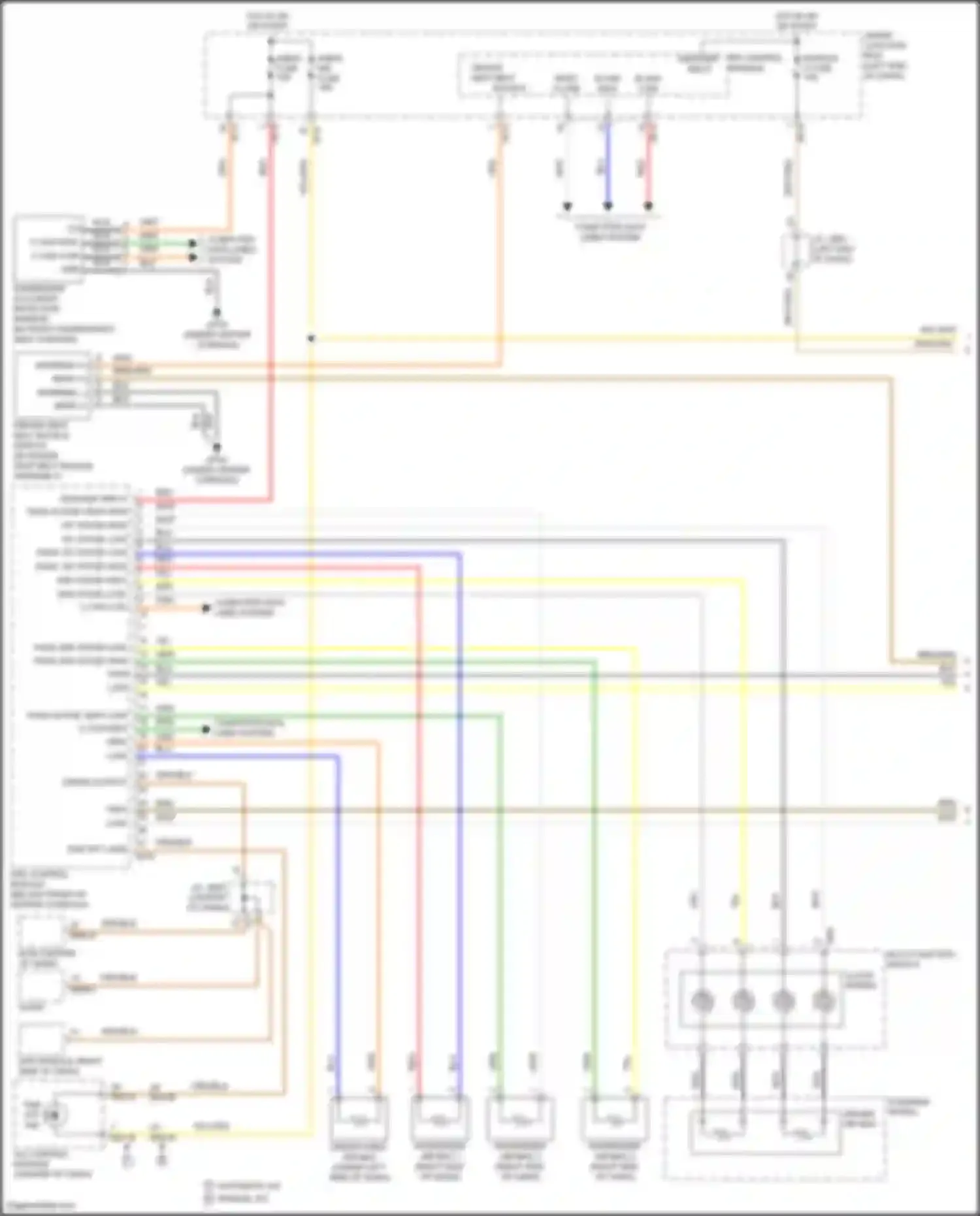 Santa Fe Hyundai III facelift (2015-2018): Supplemental restraints circuit (1 of 2)