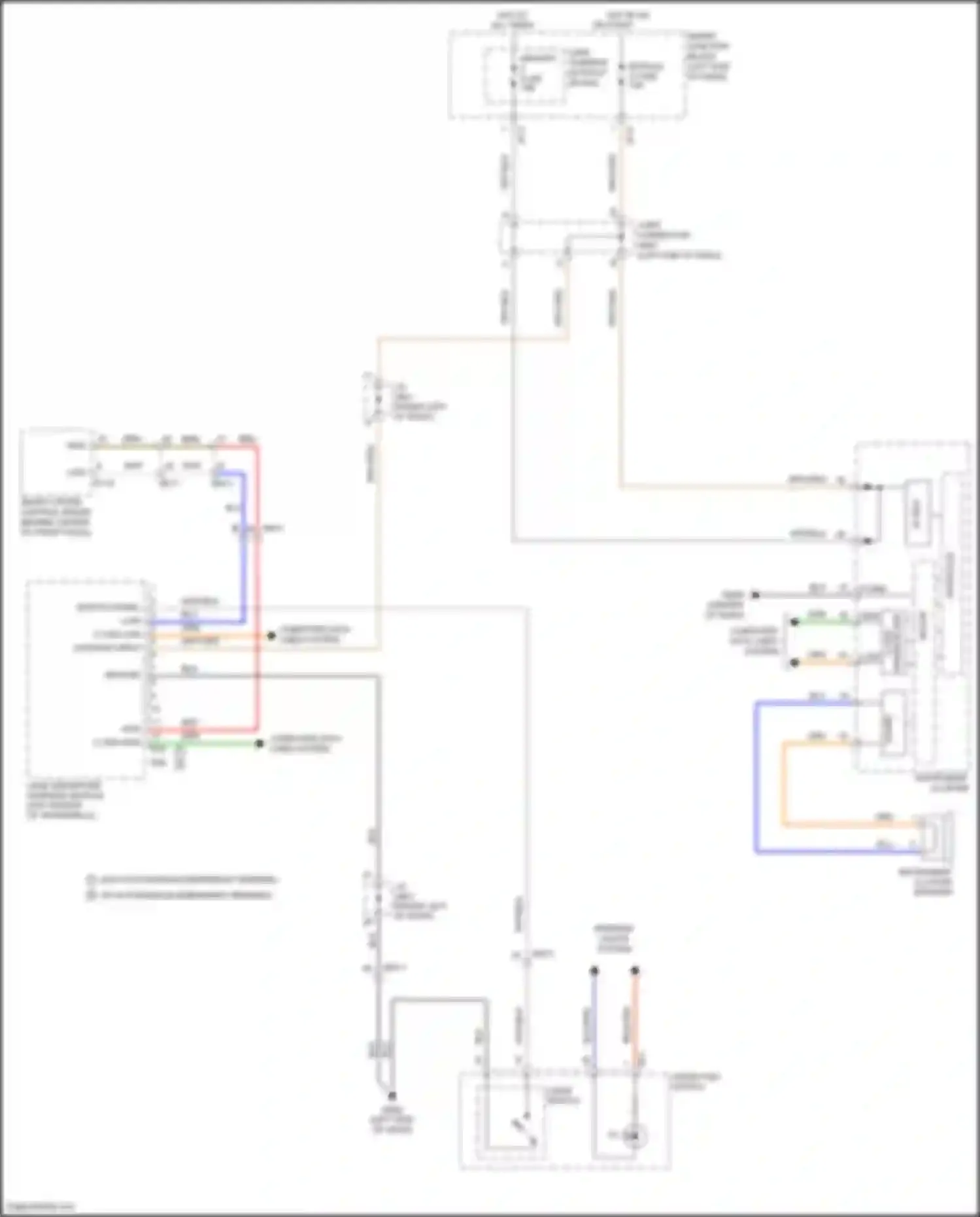 Santa Fe Hyundai III facelift (2015-2018): Lane departure warning circuit
