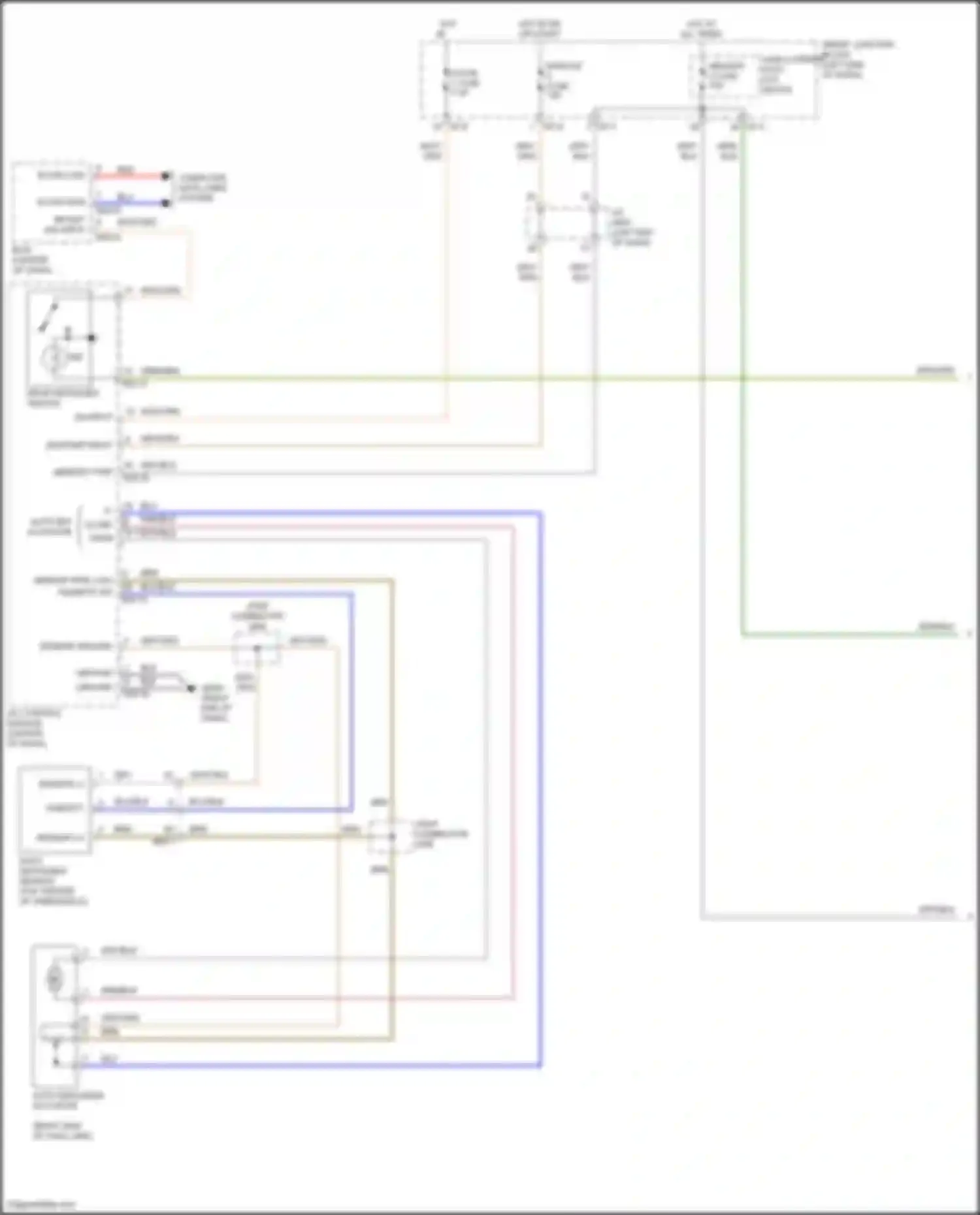 Wiring diagram a/c control module for Hyundai Santa Fe III facelift (2015-2018) (2 of 12)
