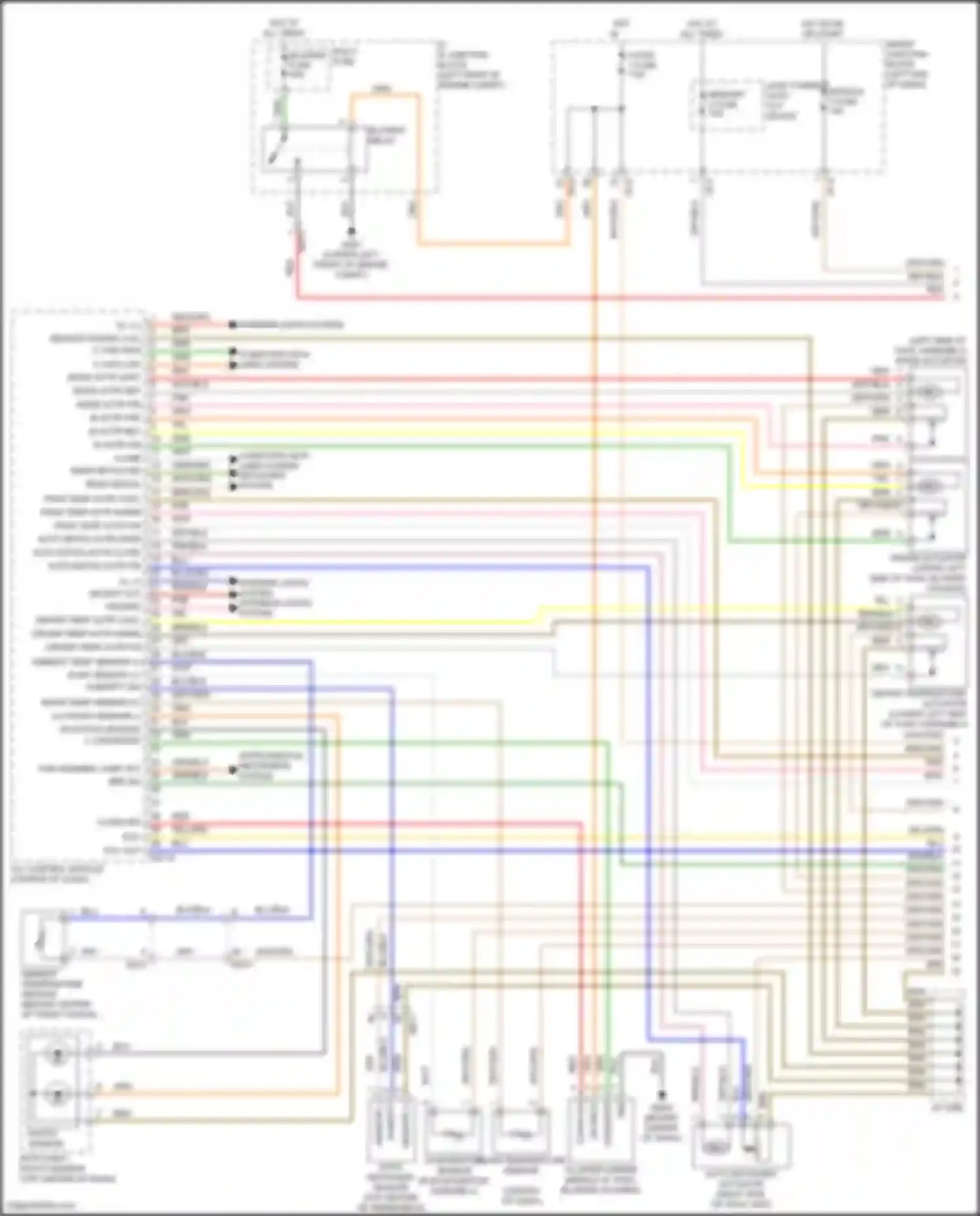 Wiring diagram auto defogger sensor for Hyundai Santa Fe III facelift (2015-2018) (1 of 2)