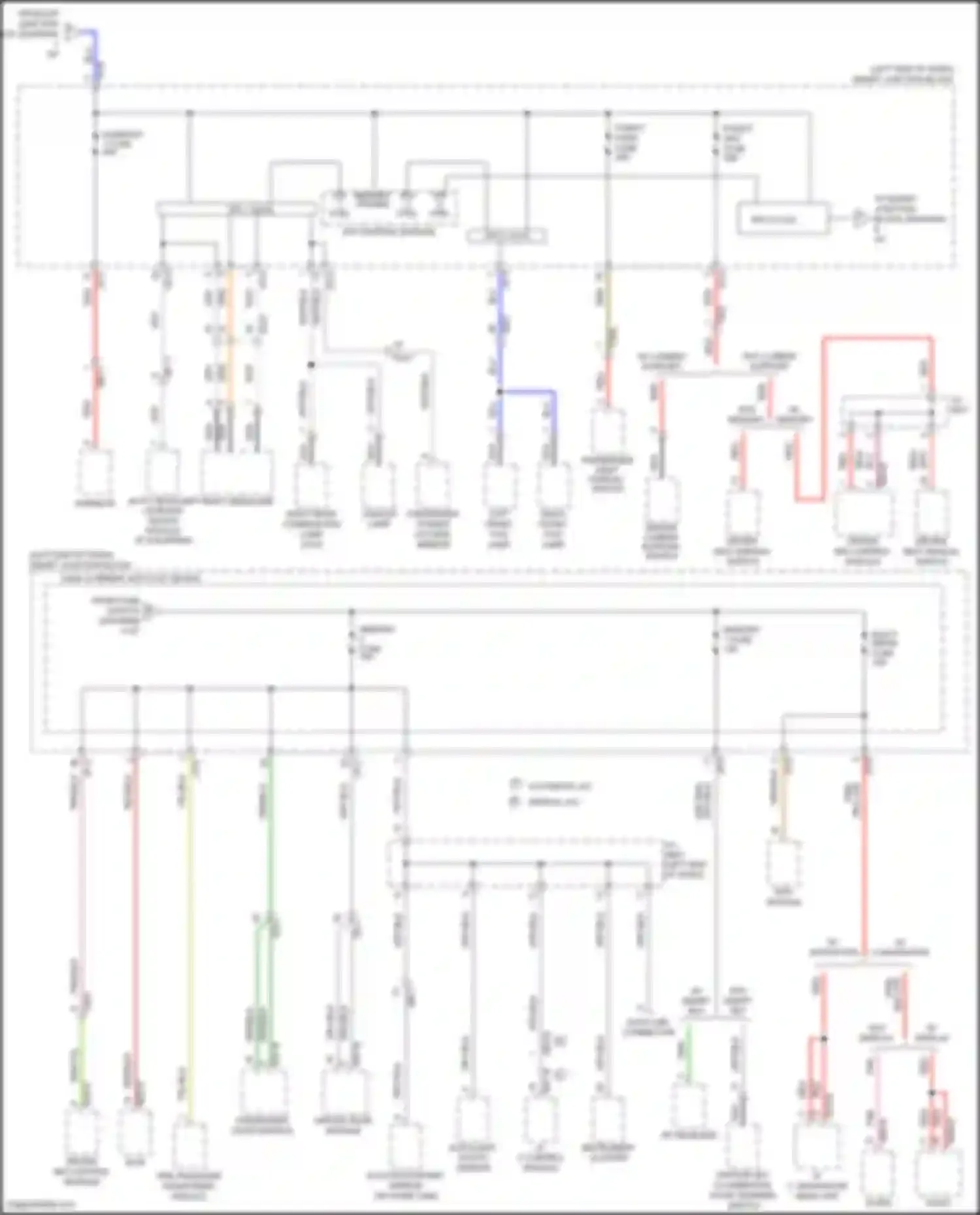 Wiring diagram auto headlamp leveling device module for Hyundai Santa Fe III facelift (2015-2018) (7 of 8)