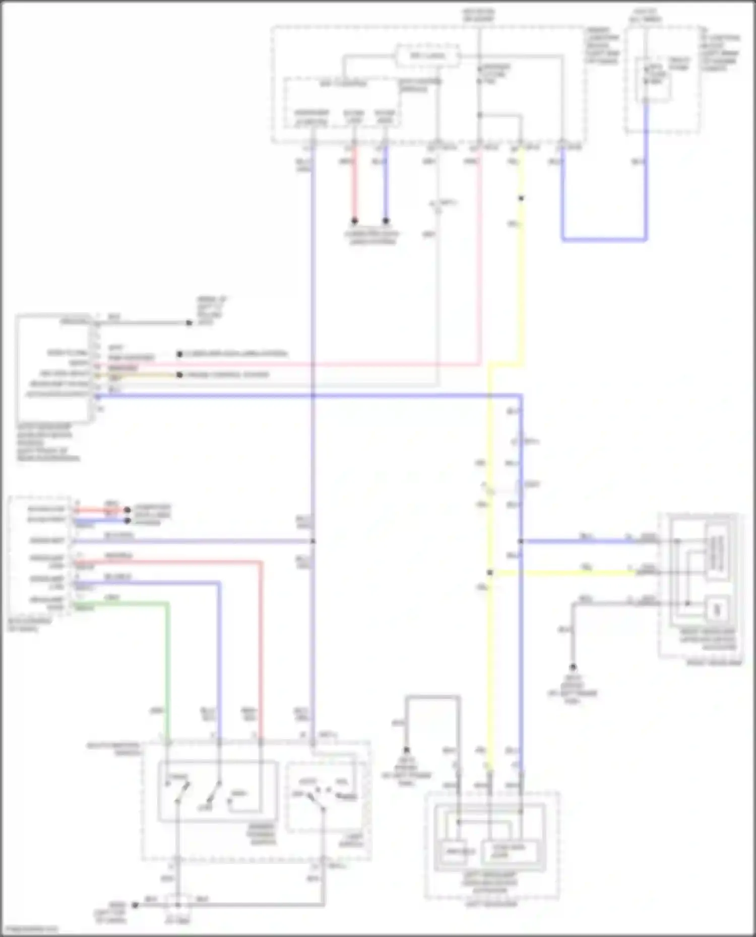 Wiring diagram auto headlamp leveling device module for Hyundai Santa Fe III facelift (2015-2018) (5 of 8)