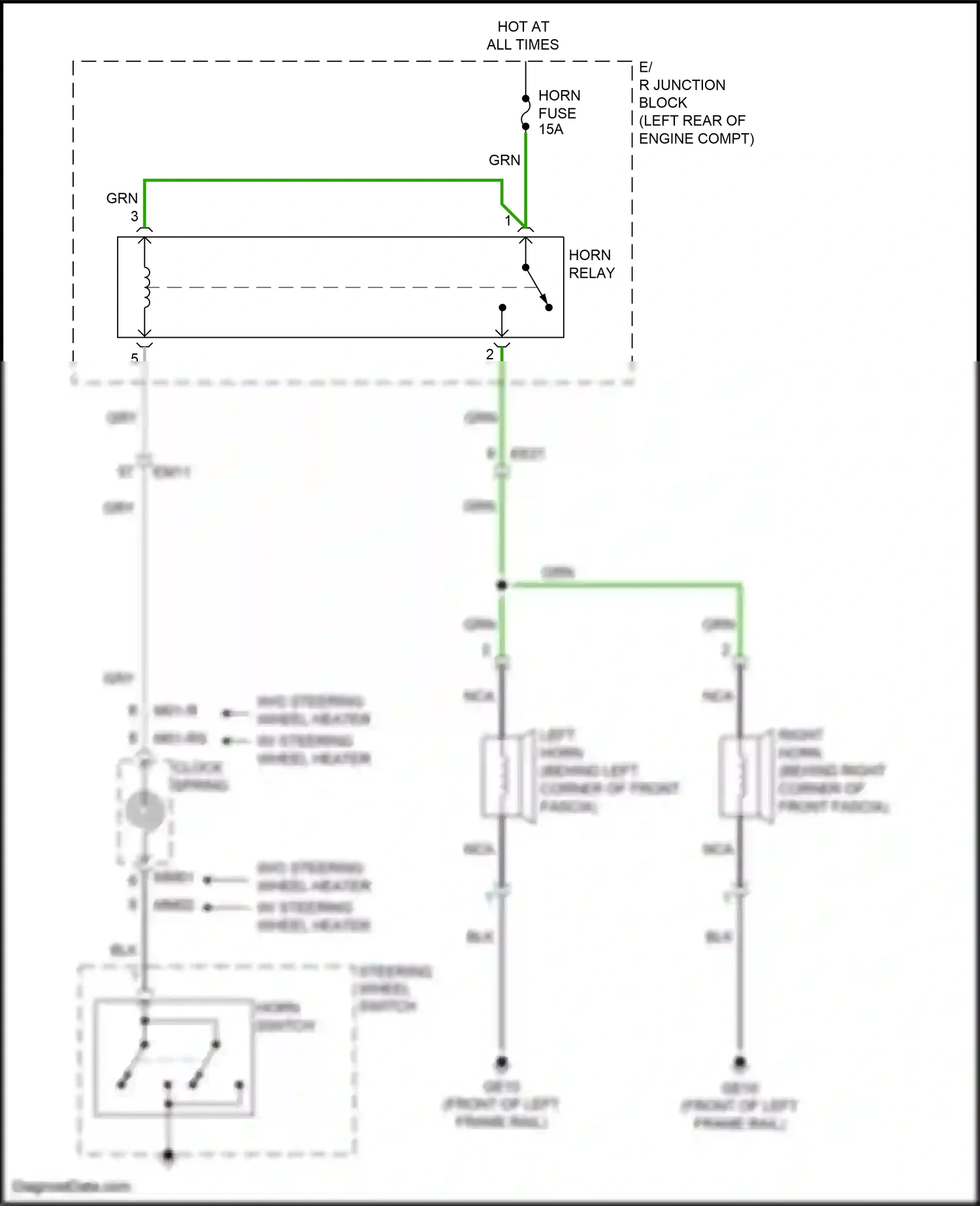 Wiring diagram clock- spring for Hyundai Santa Fe III facelift (2015-2018) (3 of 28)