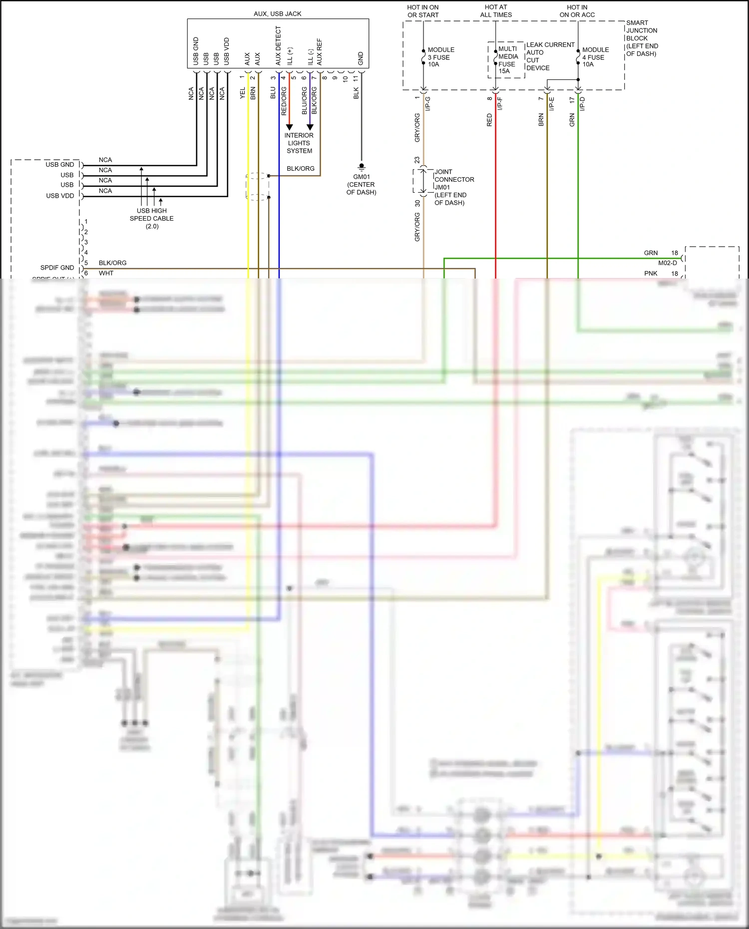 Wiring diagram clock- spring for Hyundai Santa Fe III facelift (2015-2018) (7 of 28)