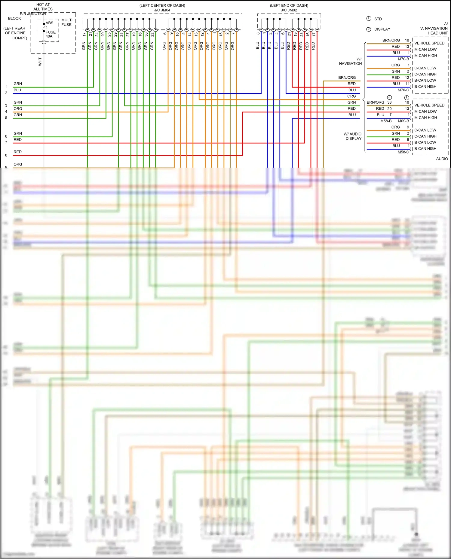 Wiring diagram compt) for Hyundai Santa Fe III facelift (2015-2018) (1 of 1)