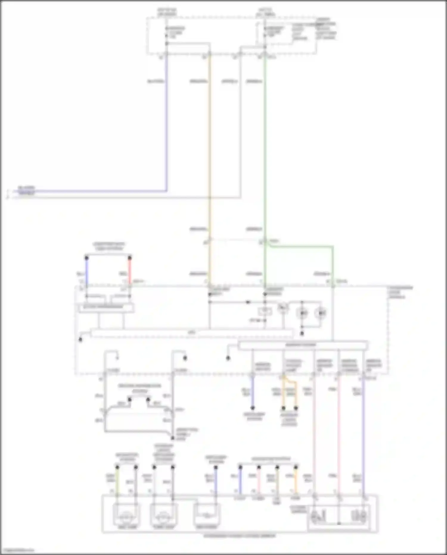 Wiring diagram computer data lines system for Hyundai Santa Fe III facelift (2015-2018) (20 of 121)