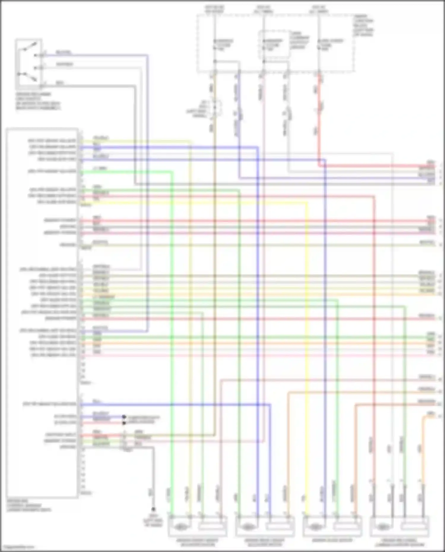 Wiring diagram drv slide sw fwd for Hyundai Santa Fe III facelift (2015-2018) (2 of 2)