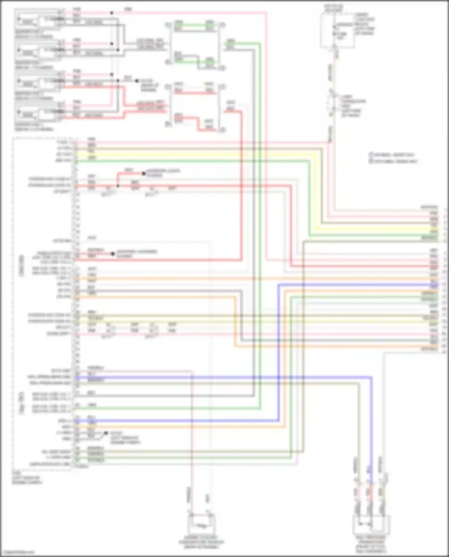 Wiring diagram engine coolant temperature sensor for Hyundai Santa Fe III facelift (2015-2018) (6 of 7)