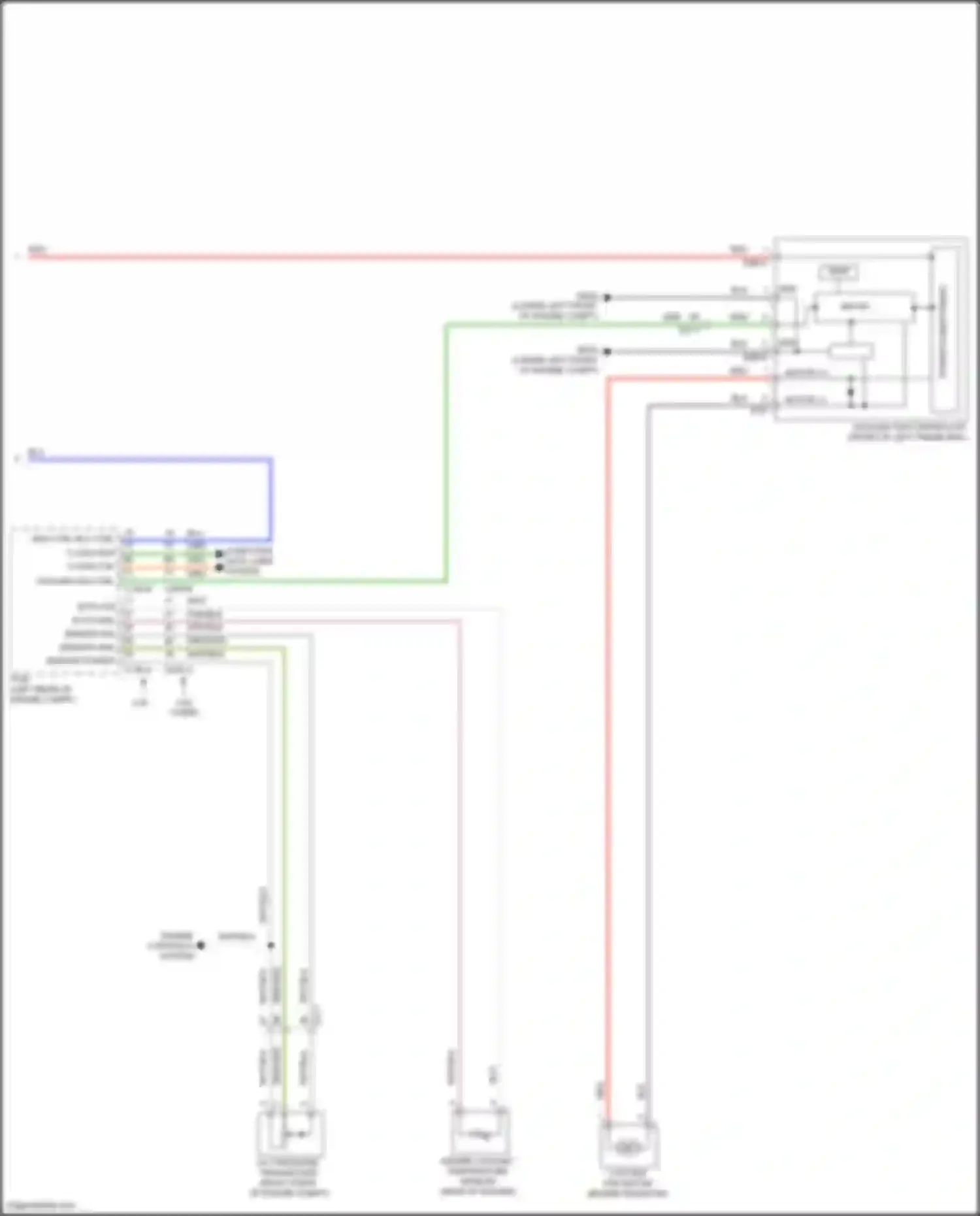 Wiring diagram engine coolant temperature sensor for Hyundai Santa Fe III facelift (2015-2018) (1 of 7)