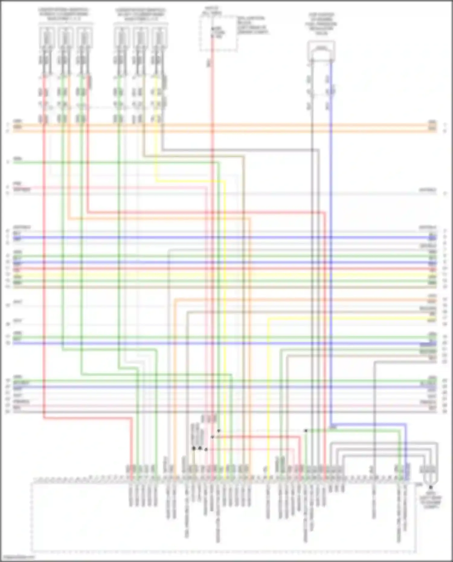 Wiring diagram injector 4 input for Hyundai Santa Fe III facelift (2015-2018) (1 of 1)