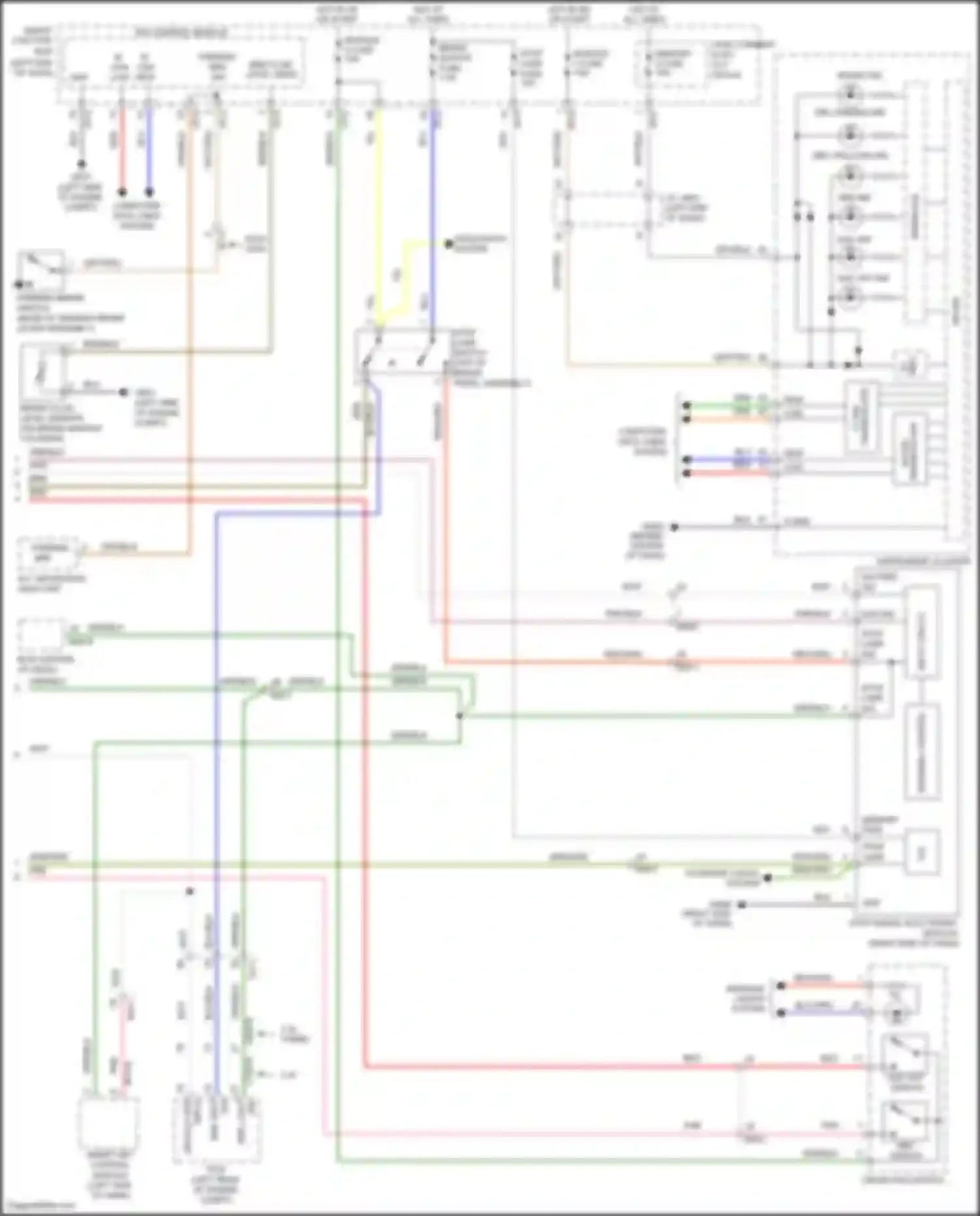 Wiring diagram input circuit for Hyundai Santa Fe III facelift (2015-2018) (1 of 1)
