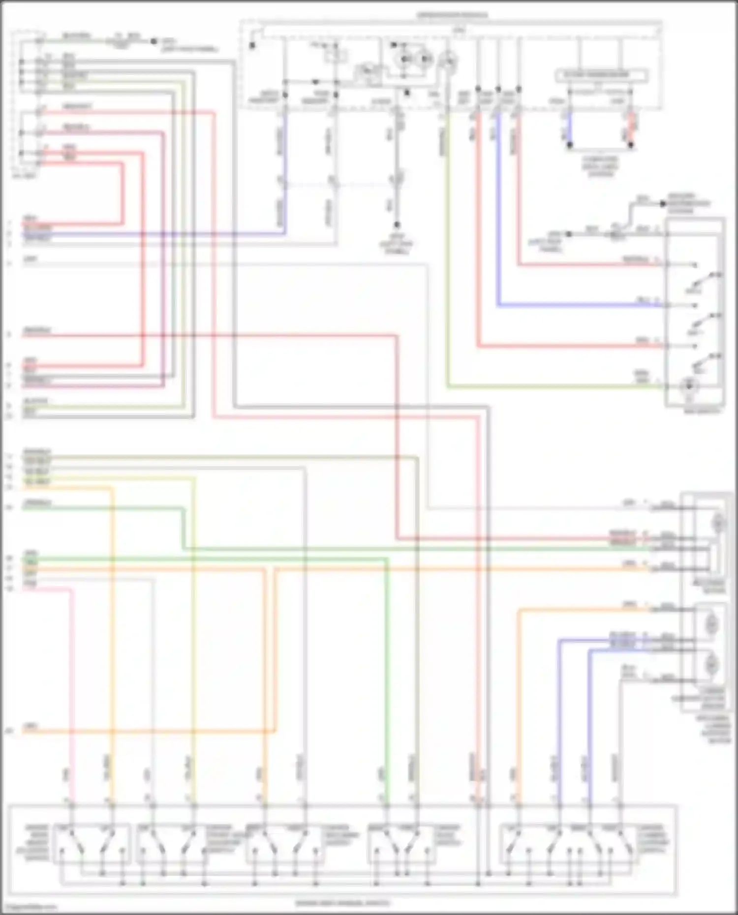 Wiring diagram input on/start for Hyundai Santa Fe III facelift (2015-2018) (1 of 1)