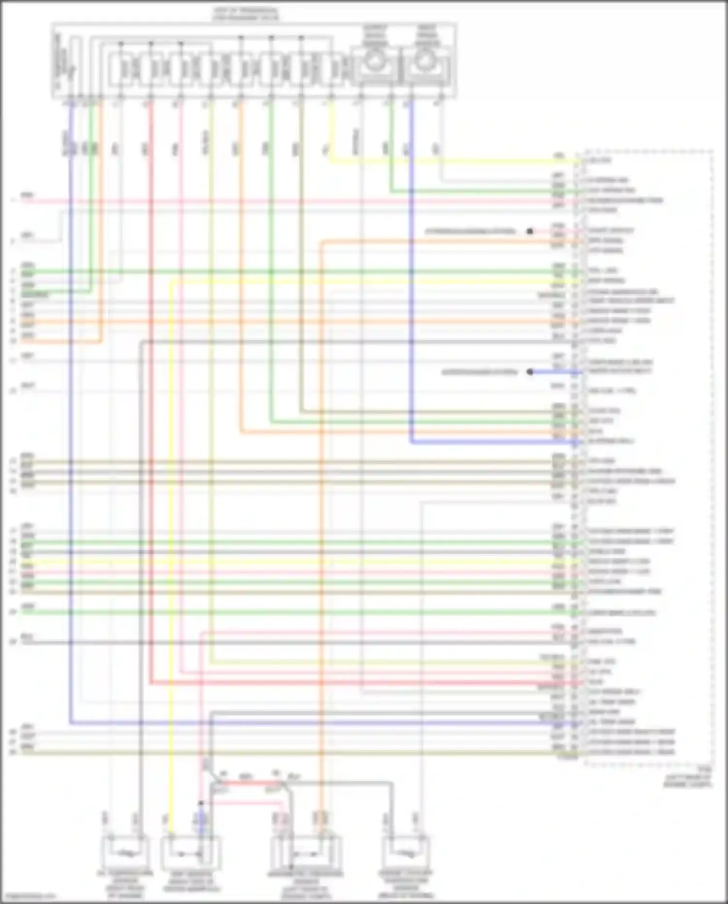 Wiring diagram input speed sensor for Hyundai Santa Fe III facelift (2015-2018) (5 of 5)