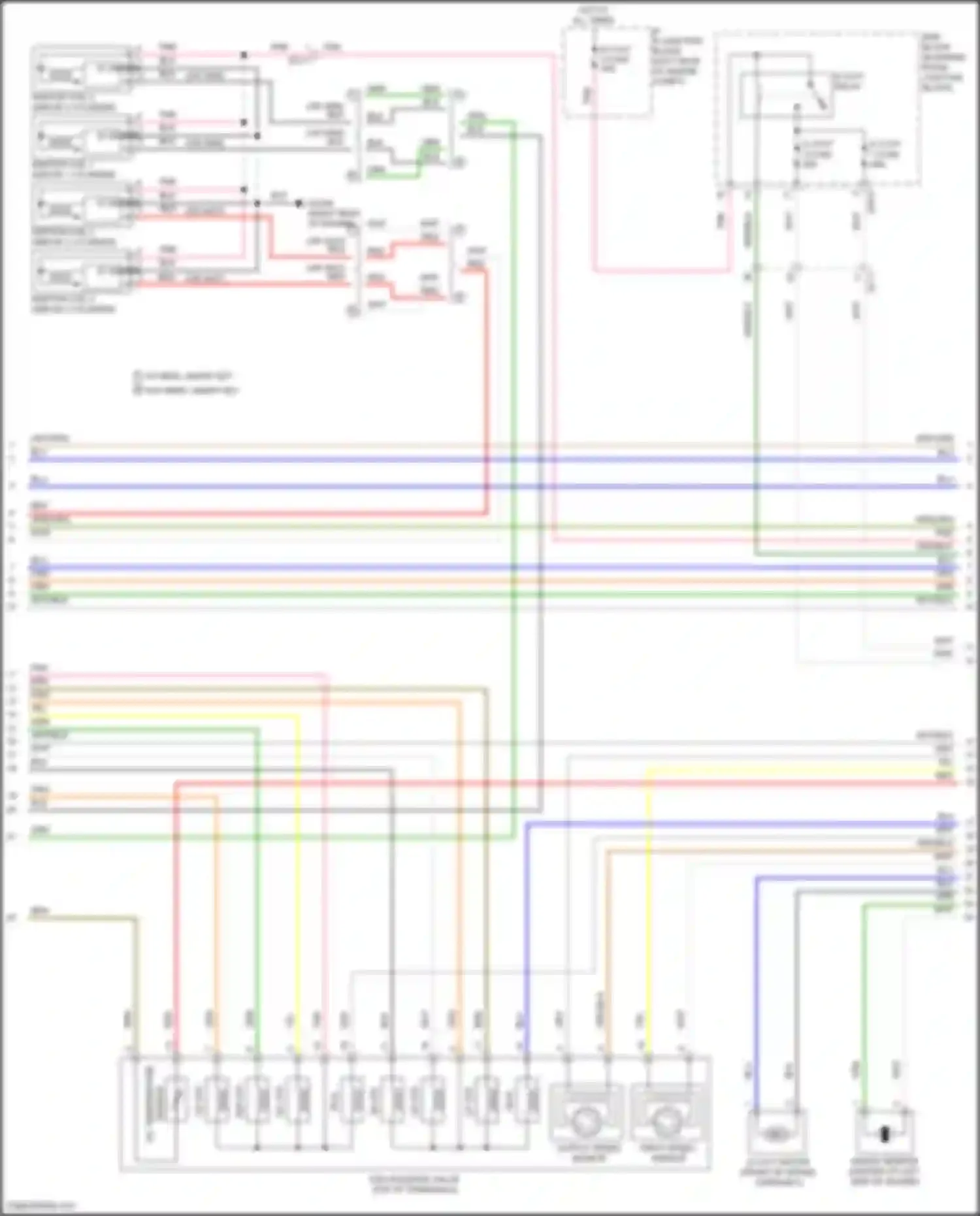 Wiring diagram input speed sensor for Hyundai Santa Fe III facelift (2015-2018) (3 of 5)