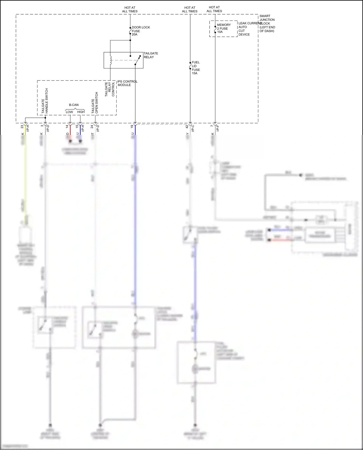 Wiring diagram ips control module for Hyundai Santa Fe III facelift (2015-2018) (40 of 48)