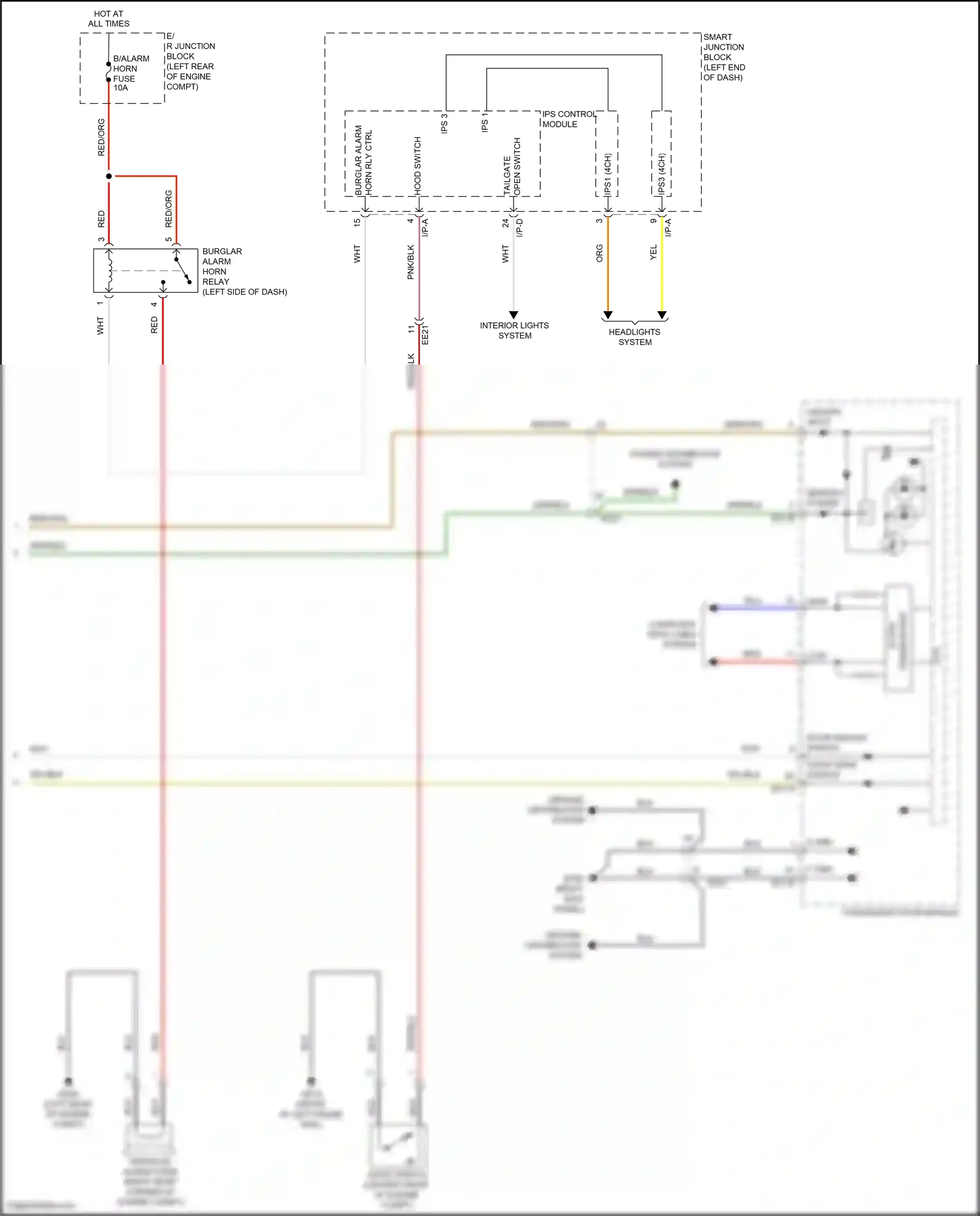 Wiring diagram ips control module for Hyundai Santa Fe III facelift (2015-2018) (20 of 48)