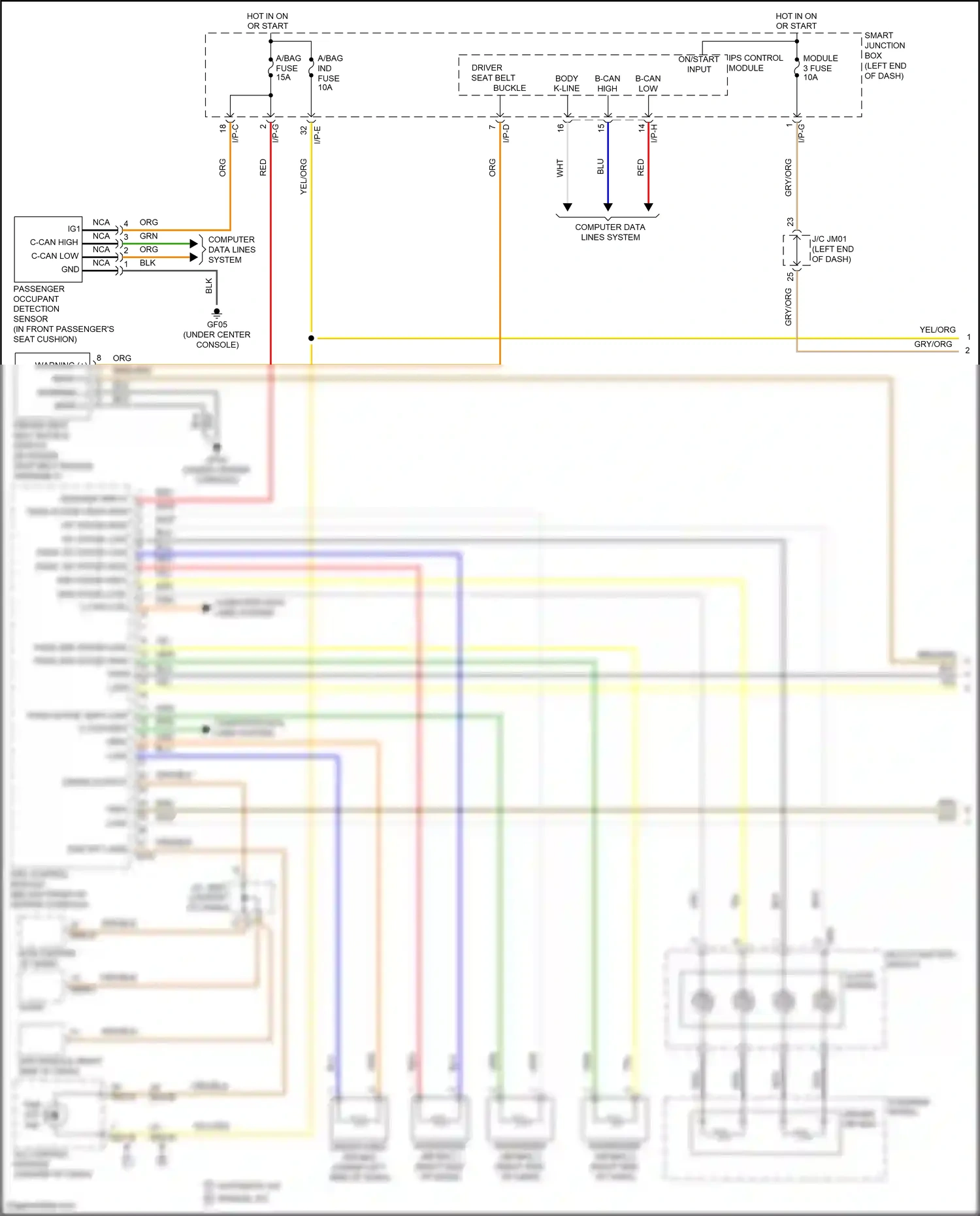 Wiring diagram ips control module for Hyundai Santa Fe III facelift (2015-2018) (30 of 48)