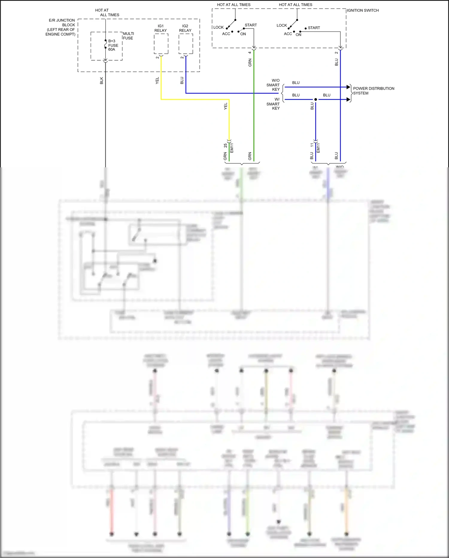 Wiring diagram ips control module for Hyundai Santa Fe III facelift (2015-2018) (38 of 48)