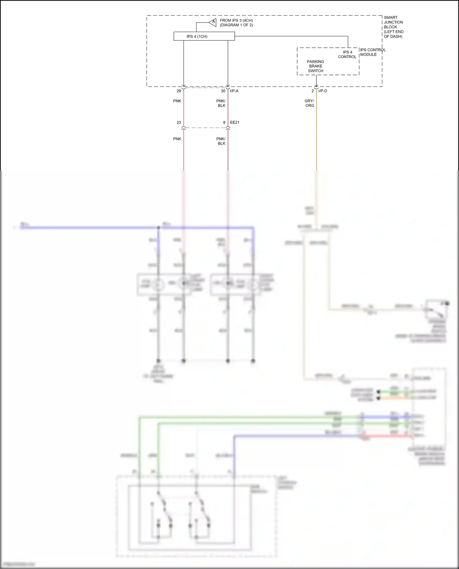 Wiring diagram ips control module for Hyundai Santa Fe III facelift (2015-2018) (45 of 48)