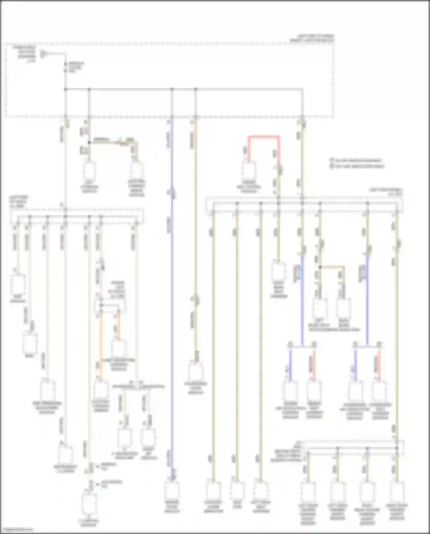 Wiring diagram left console switch for Hyundai Santa Fe III facelift (2015-2018) (9 of 14)