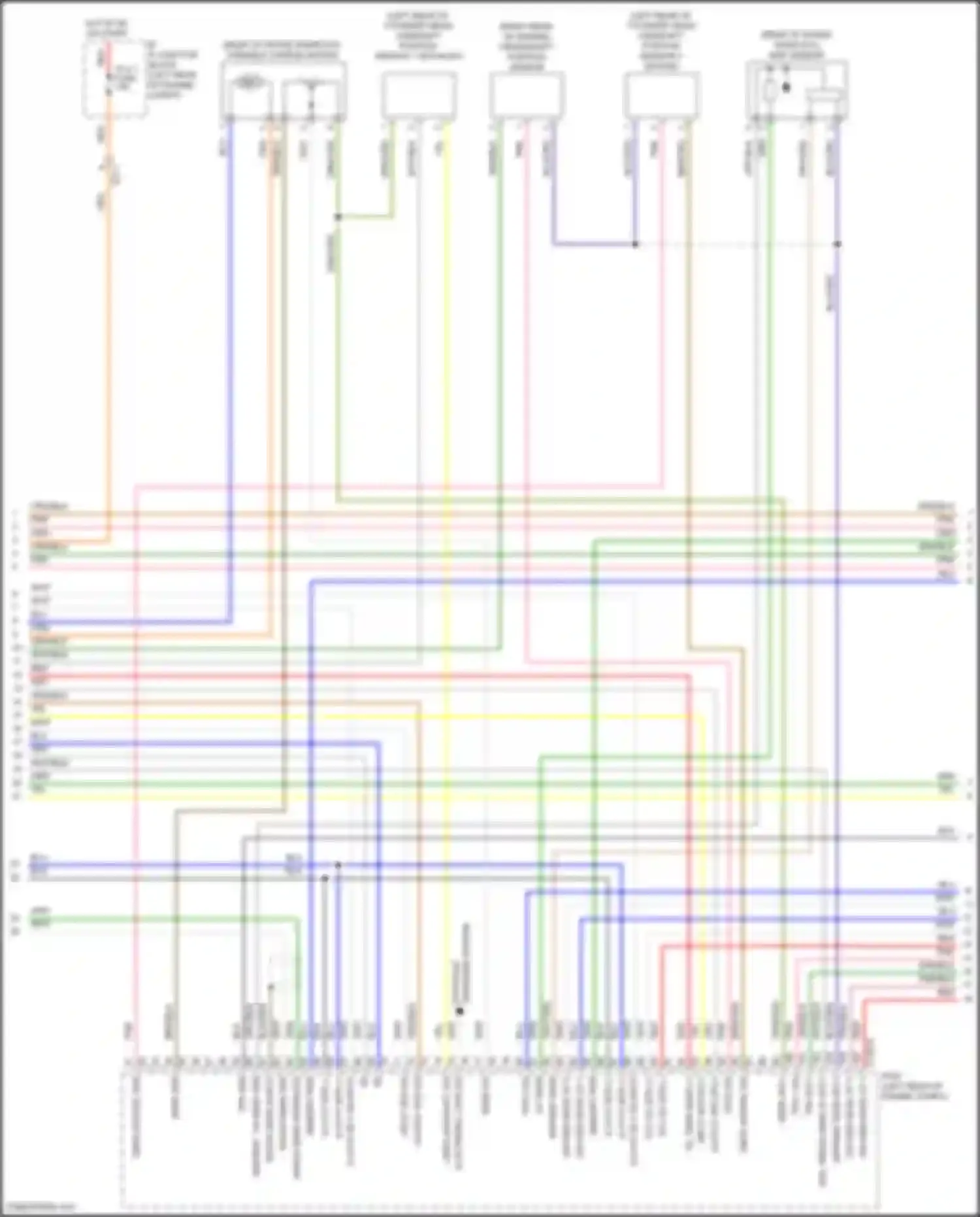 Wiring diagram map sensor for Hyundai Santa Fe III facelift (2015-2018) (1 of 2)