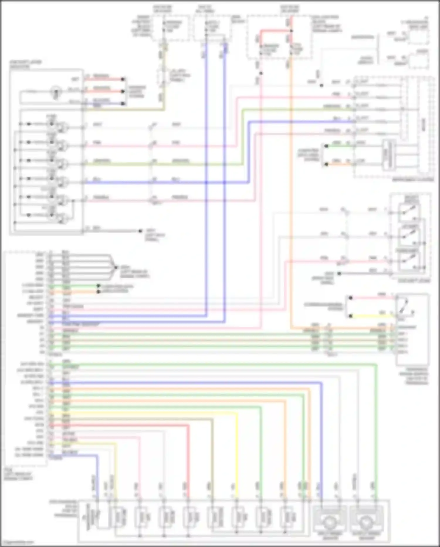 Wiring diagram memory pwr pnk on/start in for Hyundai Santa Fe III facelift (2015-2018) (1 of 1)