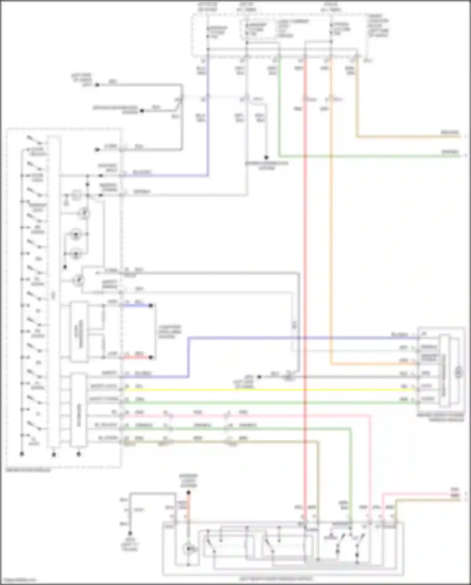 Wiring diagram module 3 fuse for Hyundai Santa Fe III facelift (2015-2018) (10 of 74)