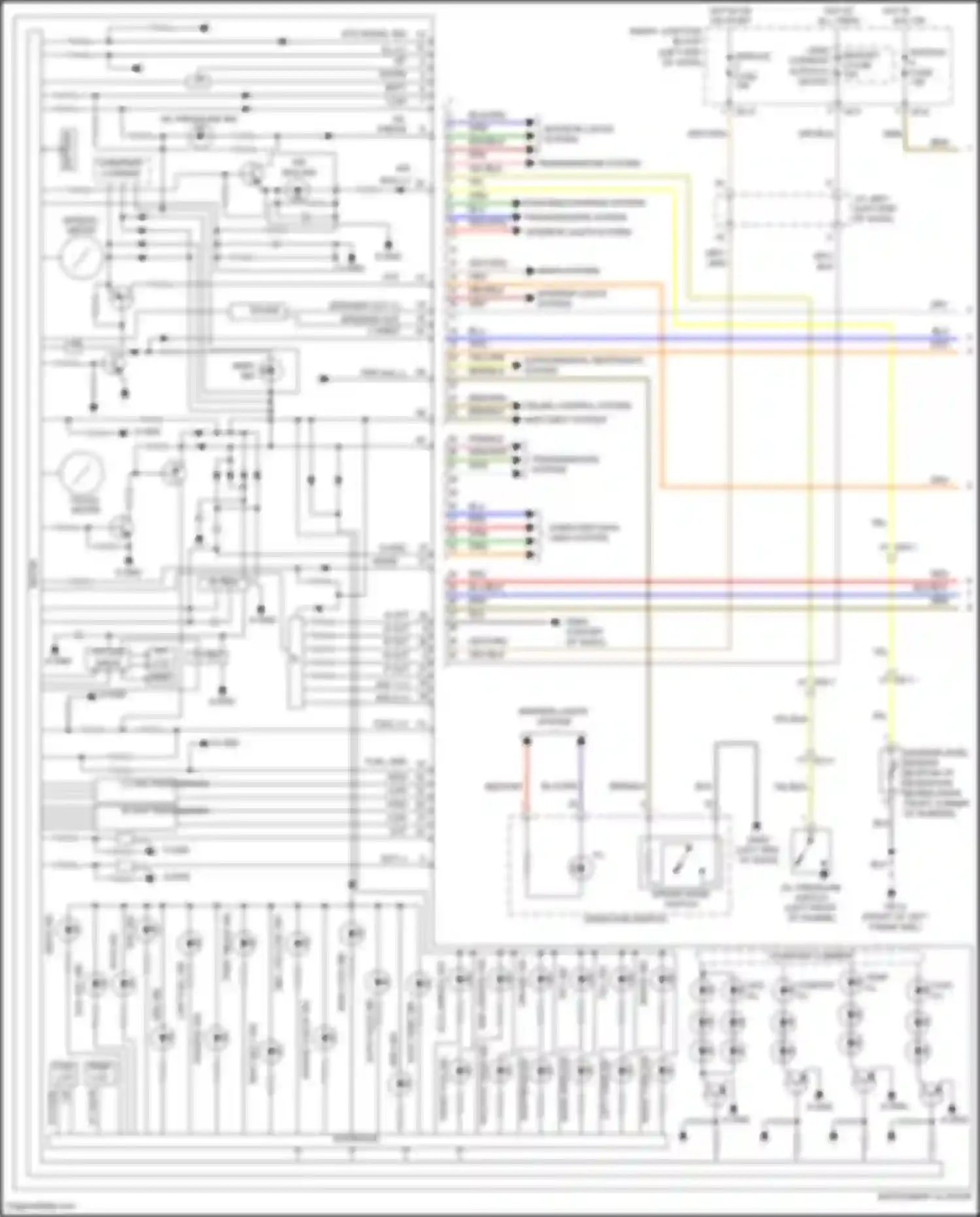 Wiring diagram module 3 fuse for Hyundai Santa Fe III facelift (2015-2018) (26 of 74)