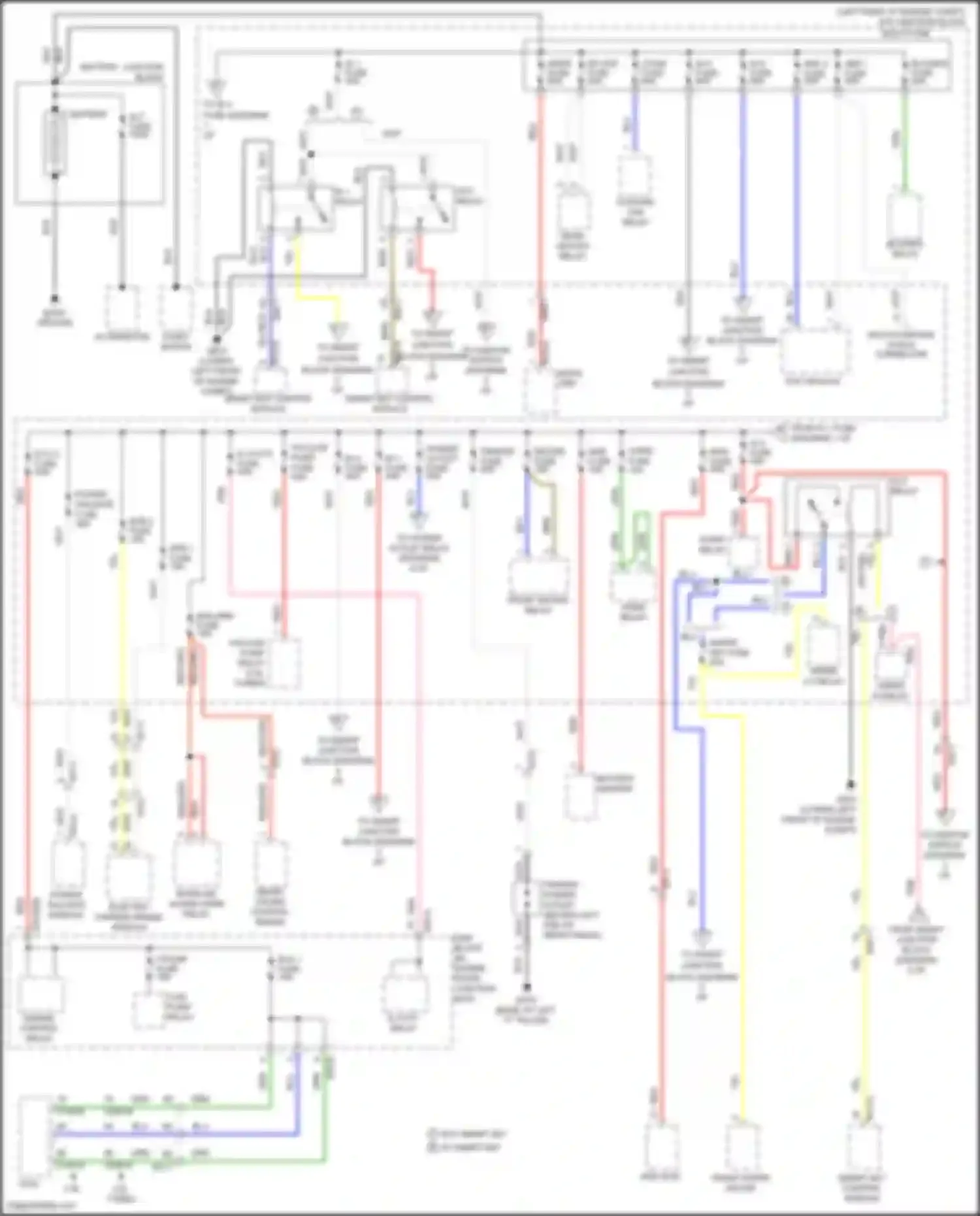 Wiring diagram multi-purpose check connector for Hyundai Santa Fe III facelift (2015-2018) (2 of 3)