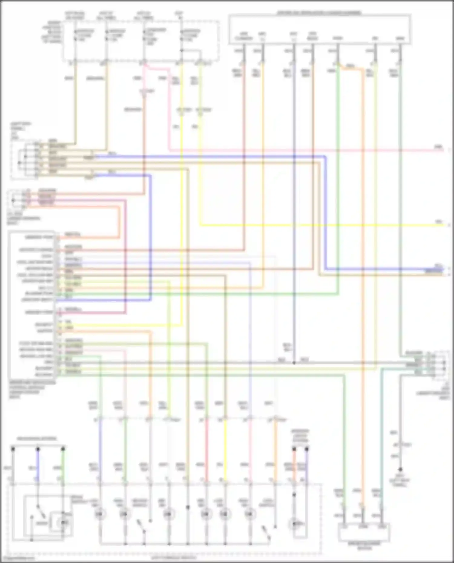 Wiring diagram navigation system for Hyundai Santa Fe III facelift (2015-2018) (11 of 11)