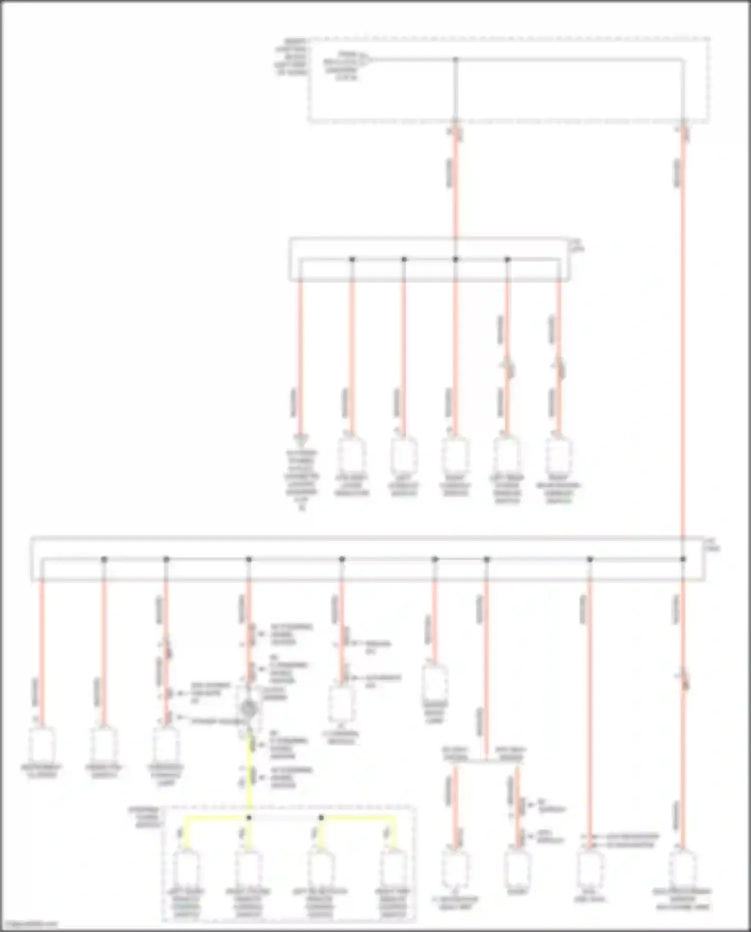 Wiring diagram overhead console lamp for Hyundai Santa Fe III facelift (2015-2018) (5 of 7)
