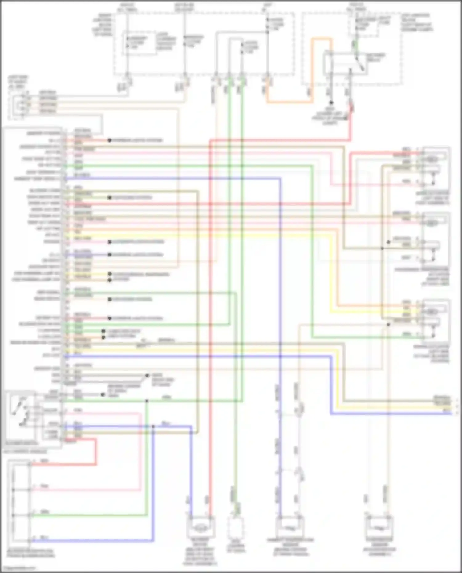 Wiring diagram pass temp act cool pnk pass temp act warm for Hyundai Santa Fe III facelift (2015-2018) (1 of 2)