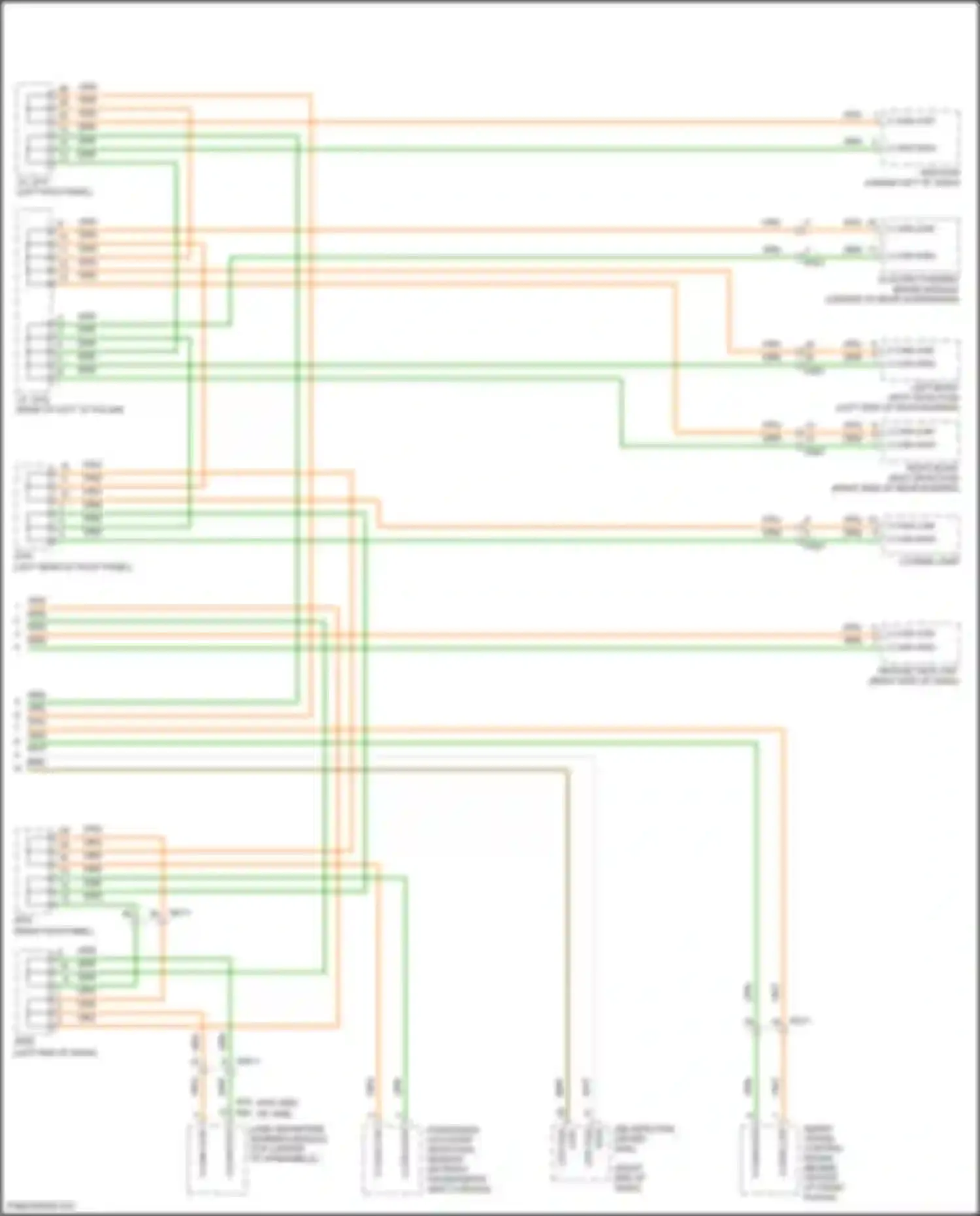 Wiring diagram passenger occupant detection sensor for Hyundai Santa Fe III facelift (2015-2018) (1 of 5)