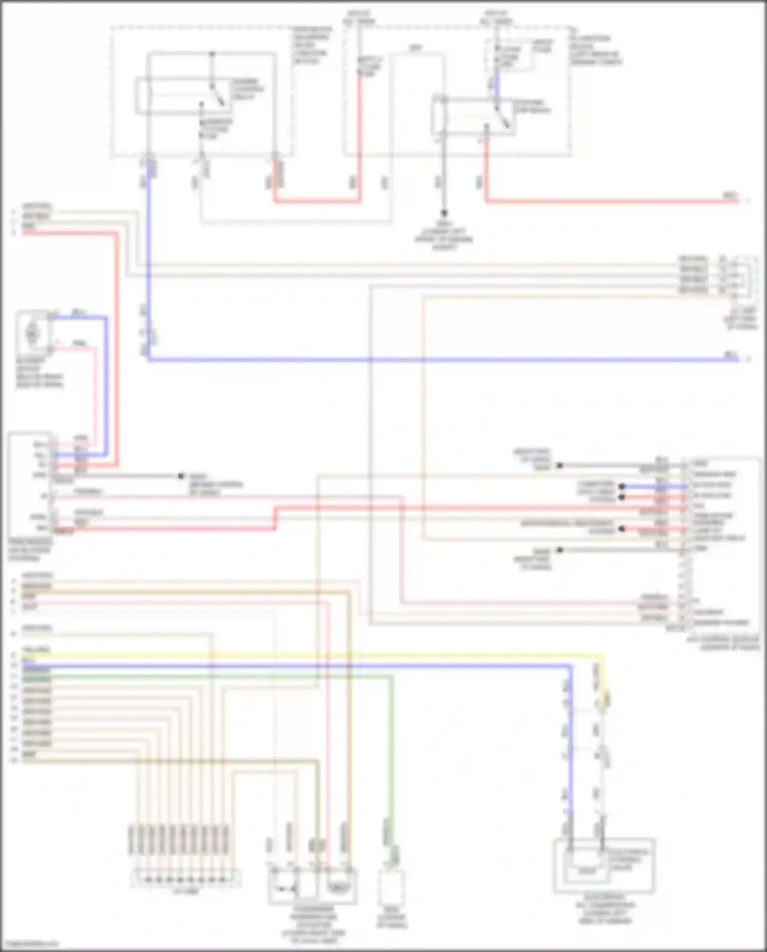 Wiring diagram pwm in pab warning for Hyundai Santa Fe III facelift (2015-2018) (1 of 1)