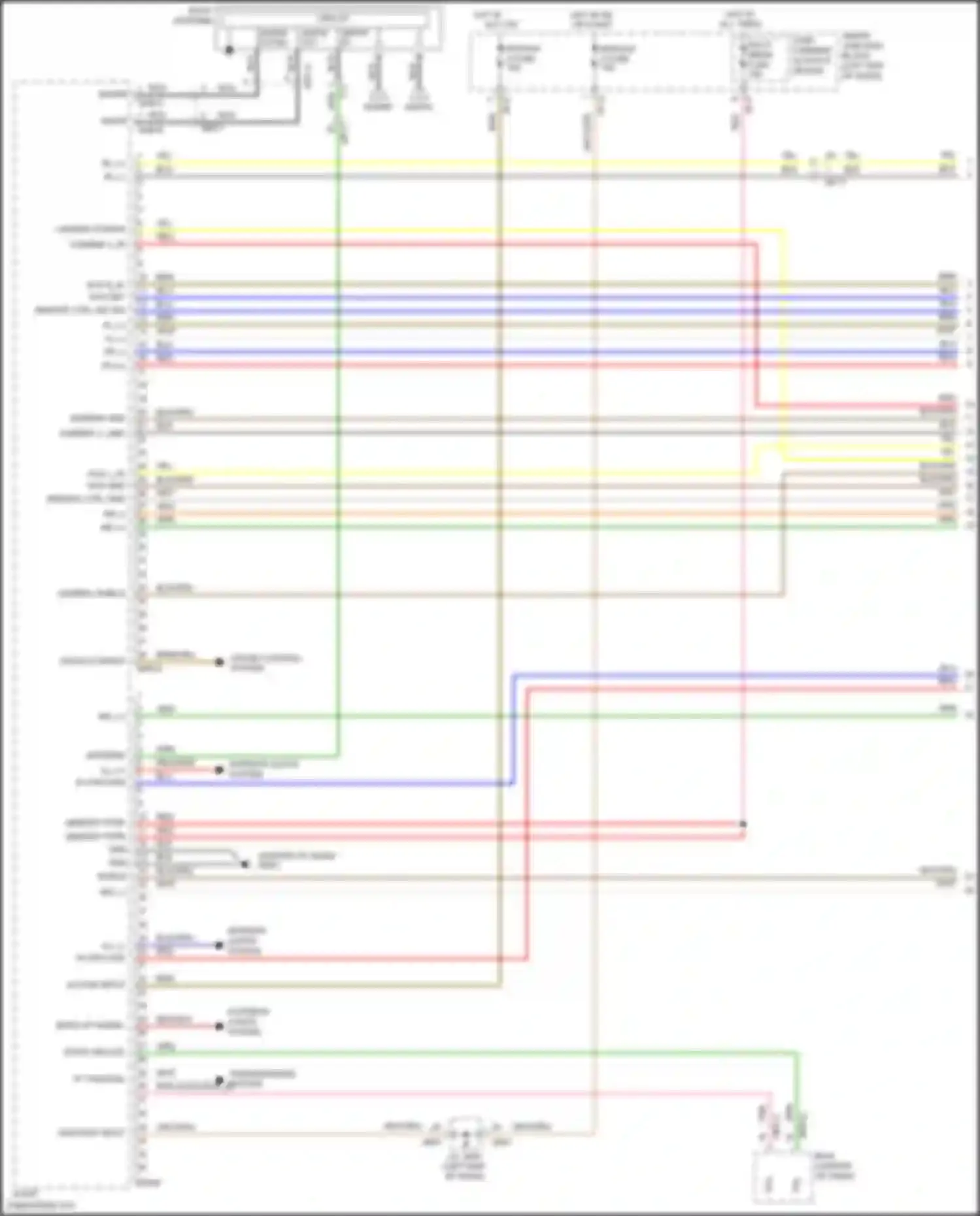 Wiring diagram remote ctrl sw sig for Hyundai Santa Fe III facelift (2015-2018) (2 of 4)