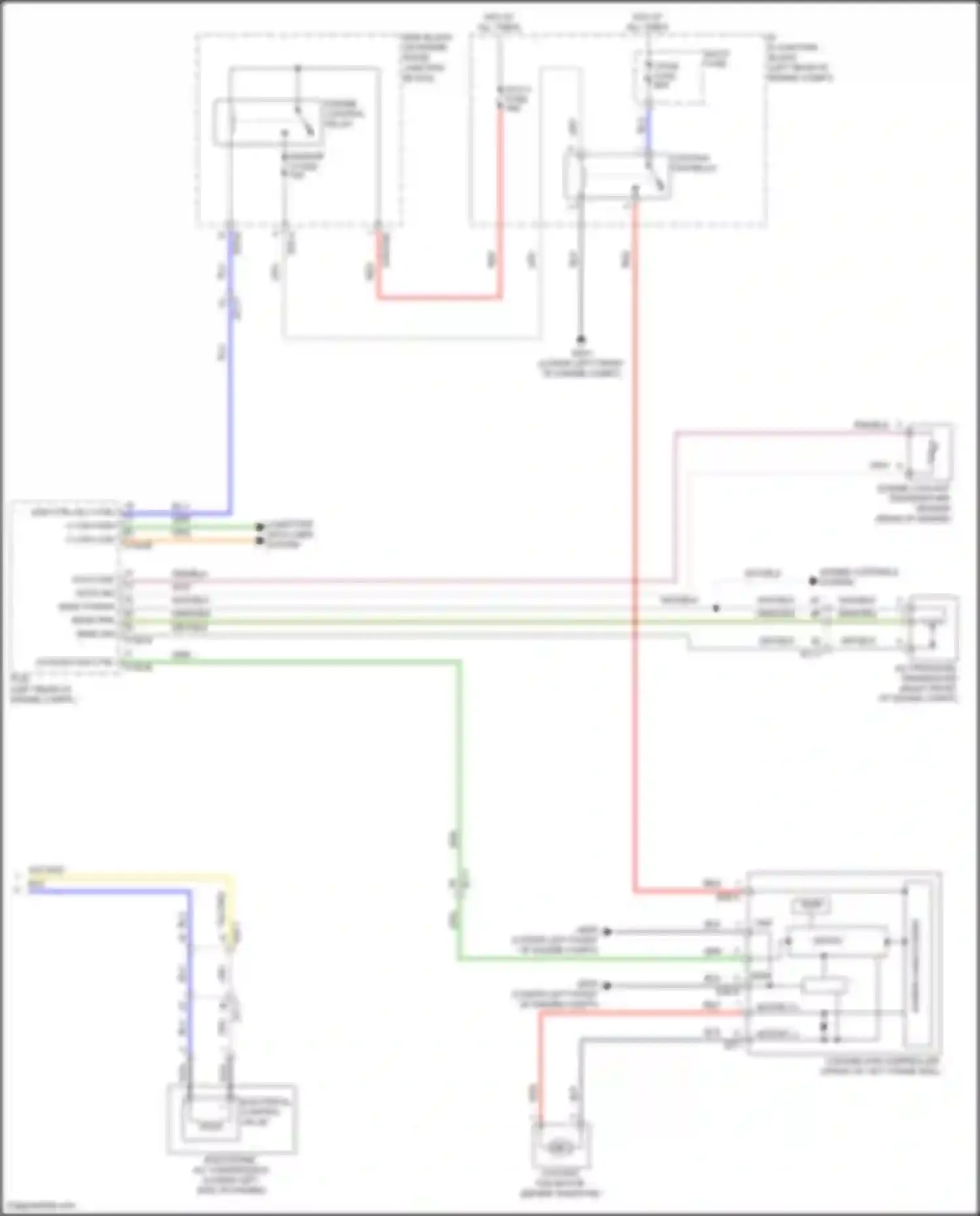 Wiring diagram sensor 3 fuse for Hyundai Santa Fe III facelift (2015-2018) (3 of 6)