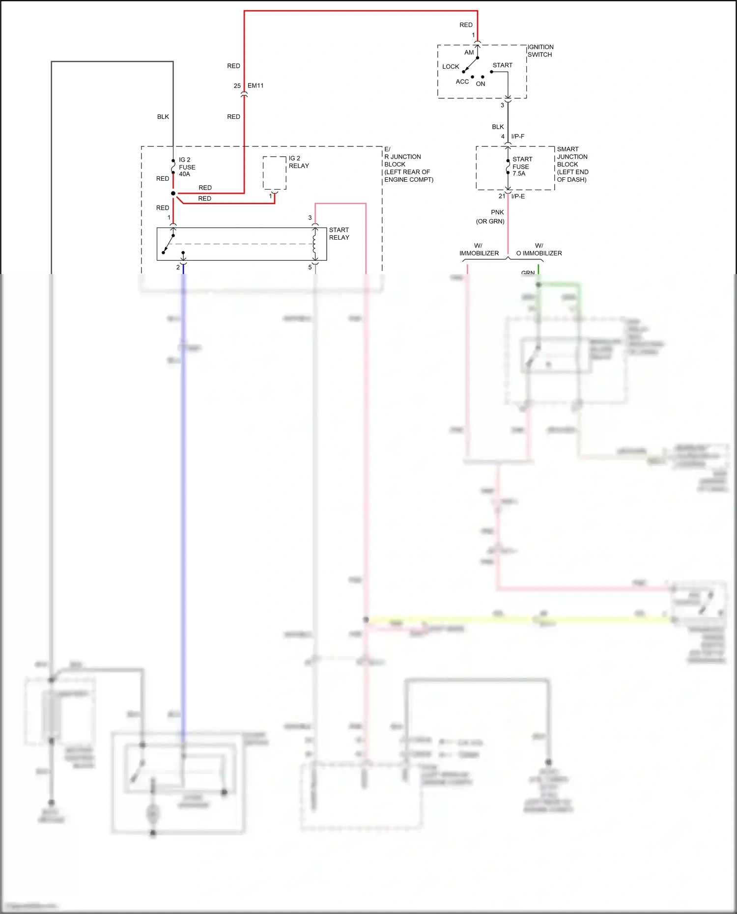 Wiring diagram transaxle range switch for Hyundai Santa Fe III facelift (2015-2018) (5 of 7)