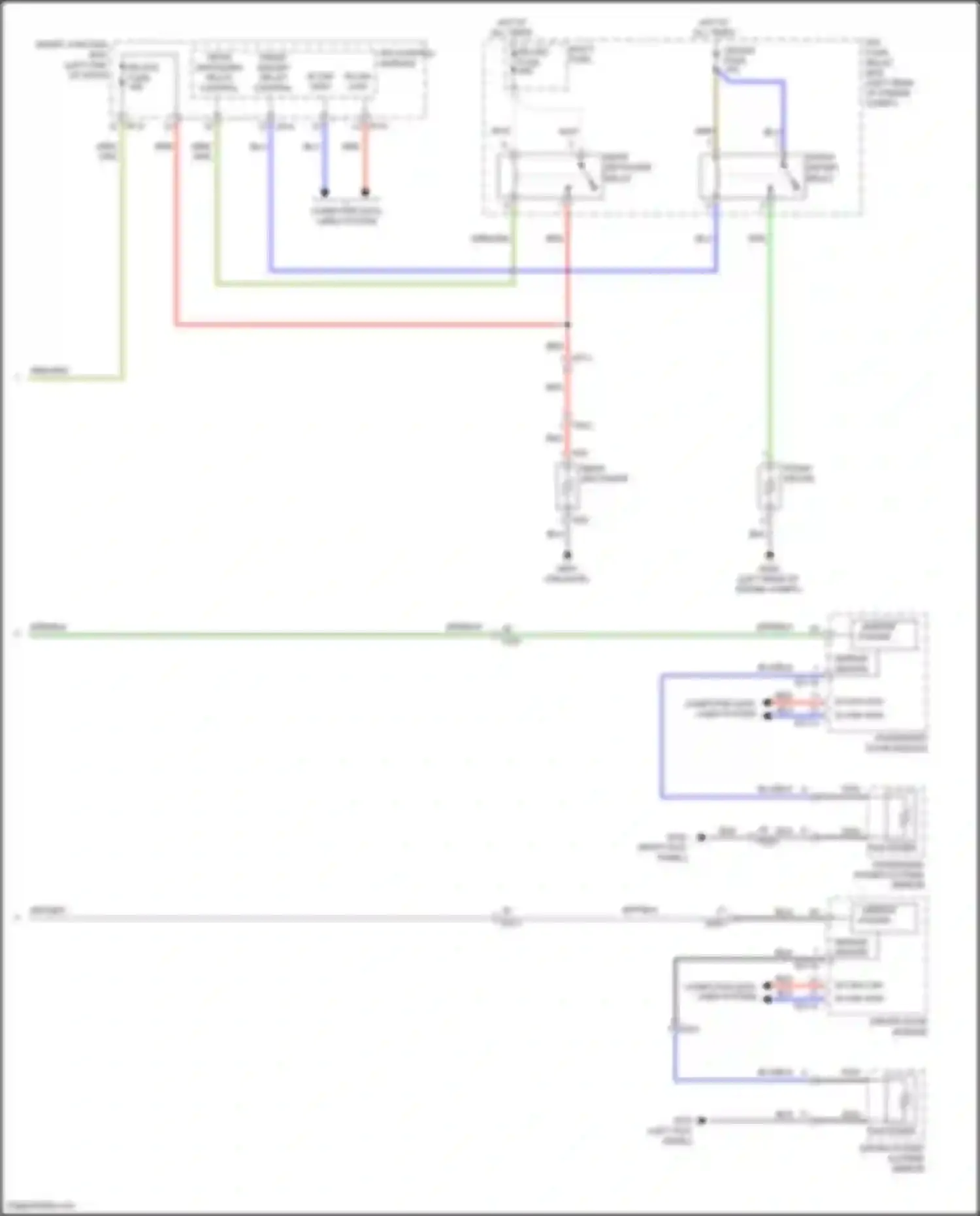 Santa Fe Hyundai III (2012-2016): Defoggers circuit, w/ auto defogger (2 of 2)