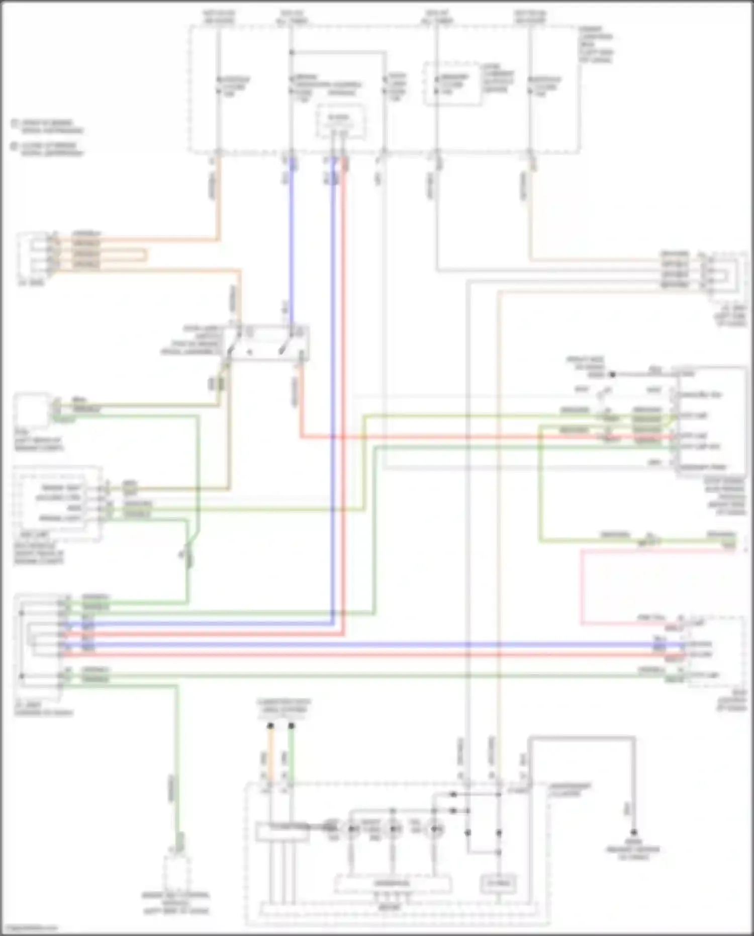 Santa Fe Hyundai III (2012-2016): Exterior lamps circuit (1 of 4)