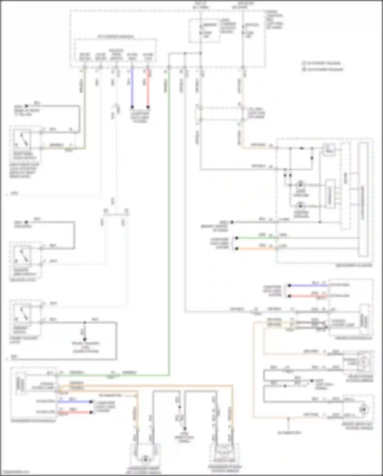 Santa Fe Hyundai III (2012-2016): Courtesy lamps circuit (2 of 2)