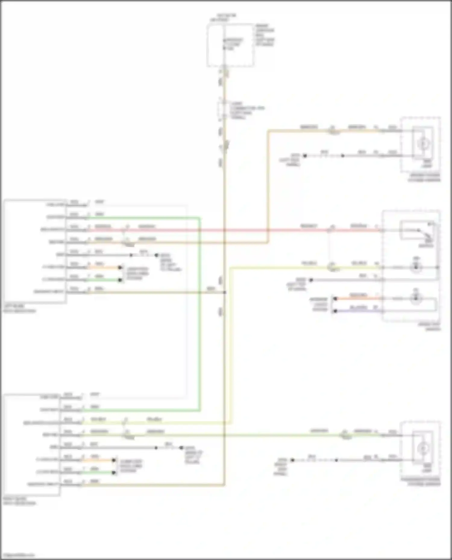 Santa Fe Hyundai III (2012-2016): Blind spot information system circuit