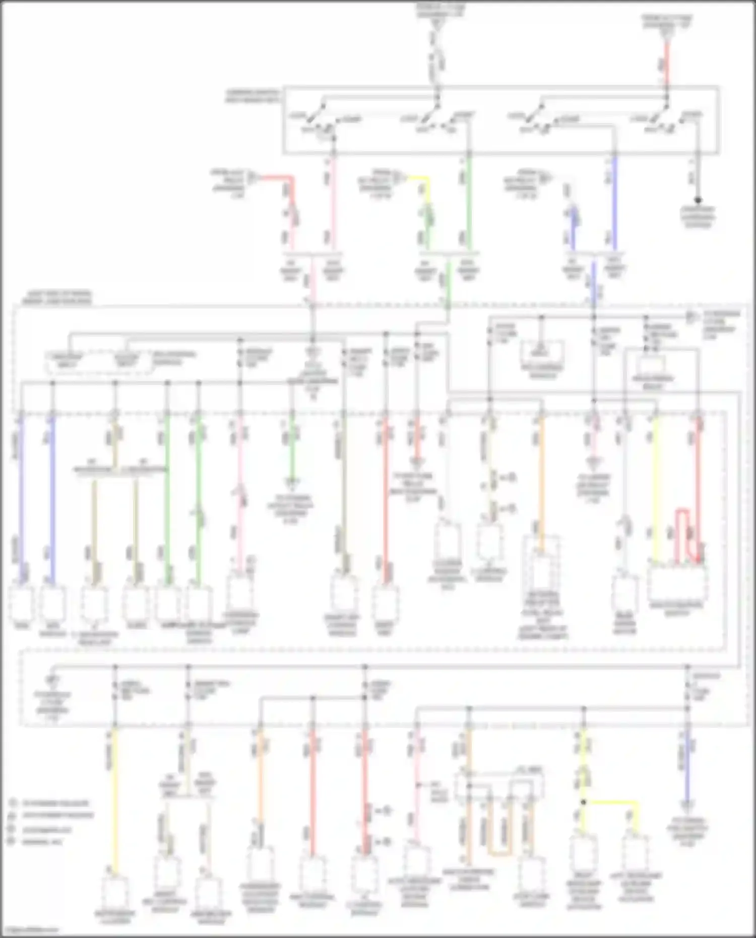 Santa Fe Hyundai III (2012-2016): Power distribution circuit (2 of 8)