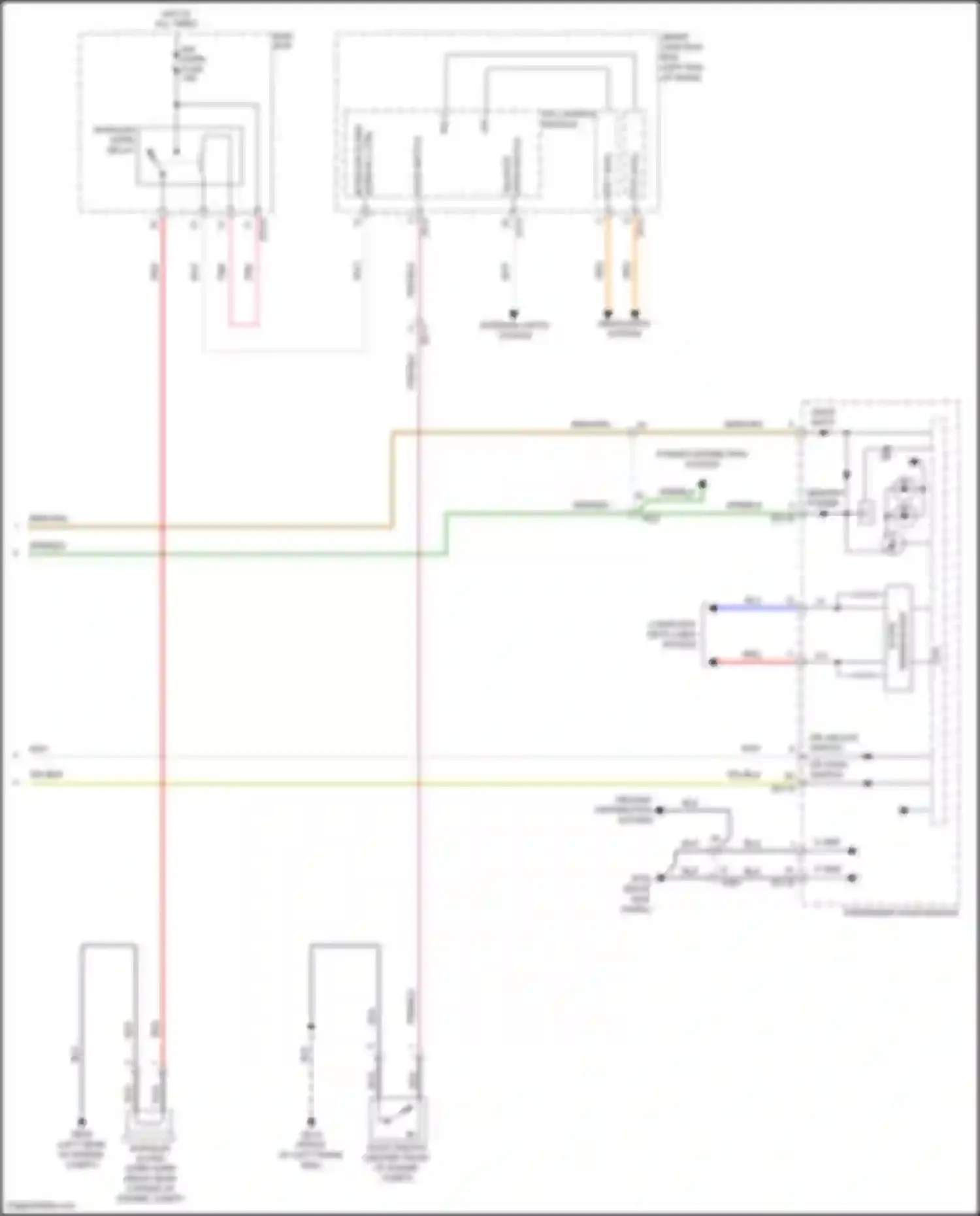 Santa Fe Hyundai III (2012-2016): Power door locks circuit (3 of 3)