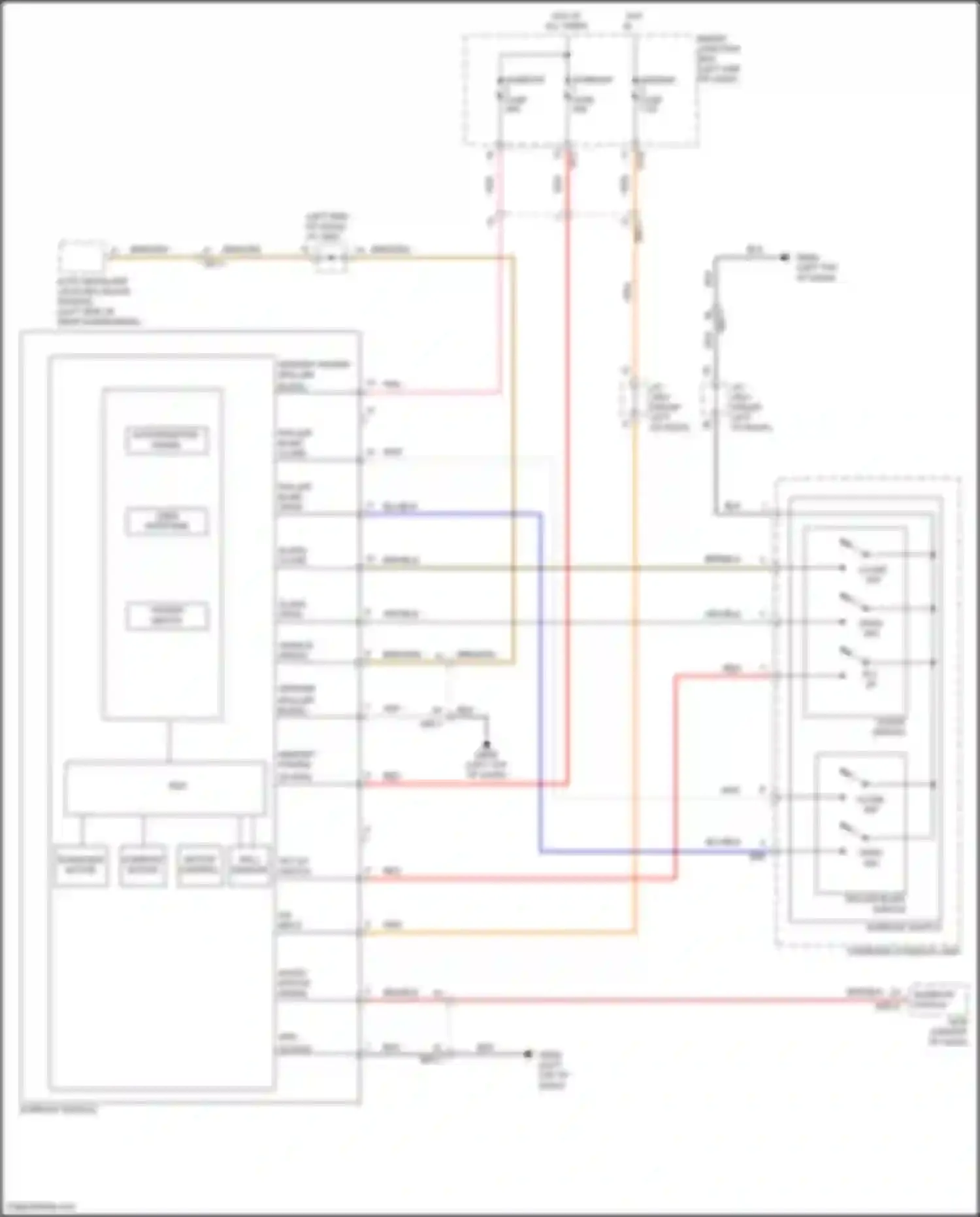 Santa Fe Hyundai III (2012-2016): Power top/sunroof circuit