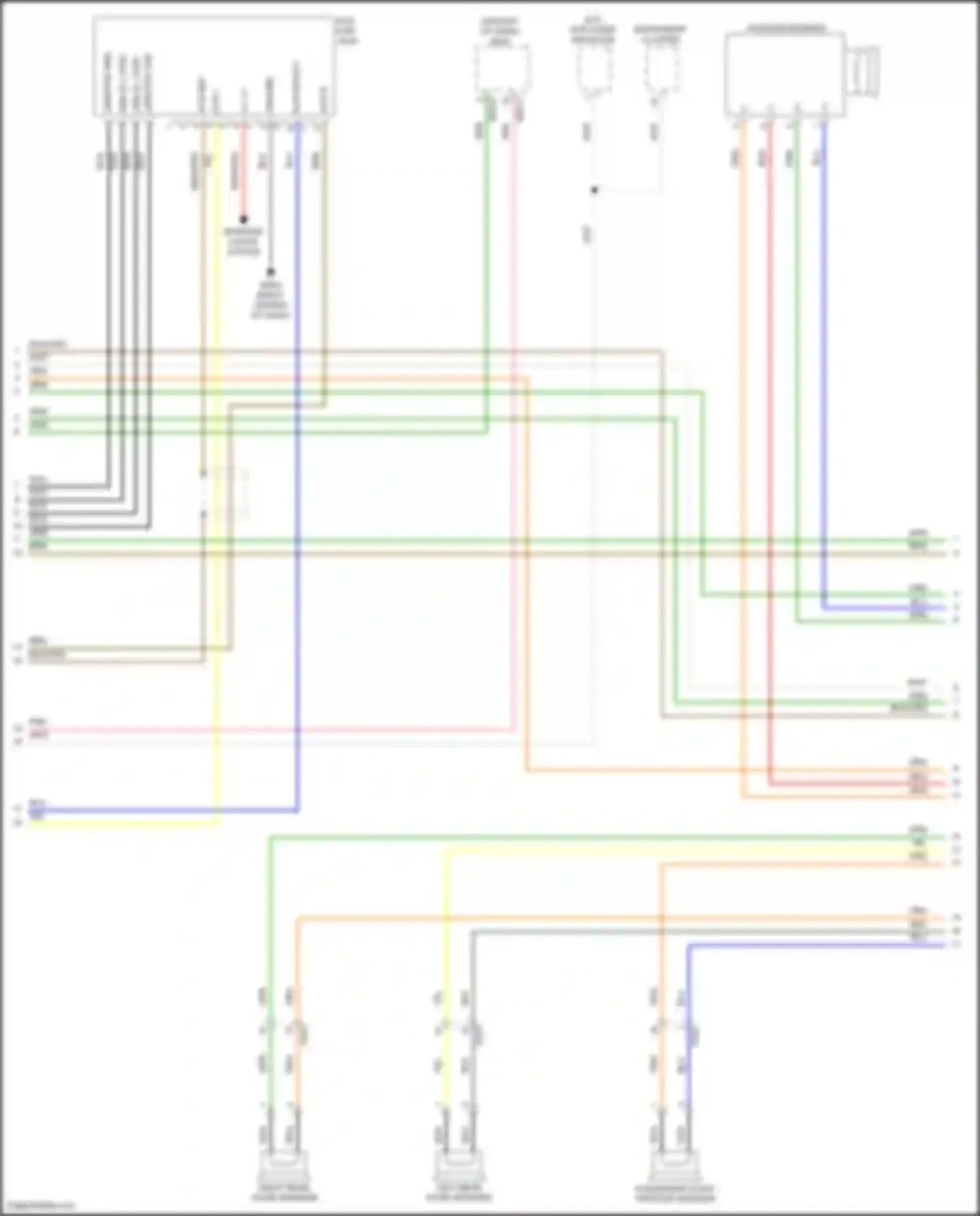 Santa Fe Hyundai III (2012-2016): Radio circuit, w/ navigation (2 of 3)