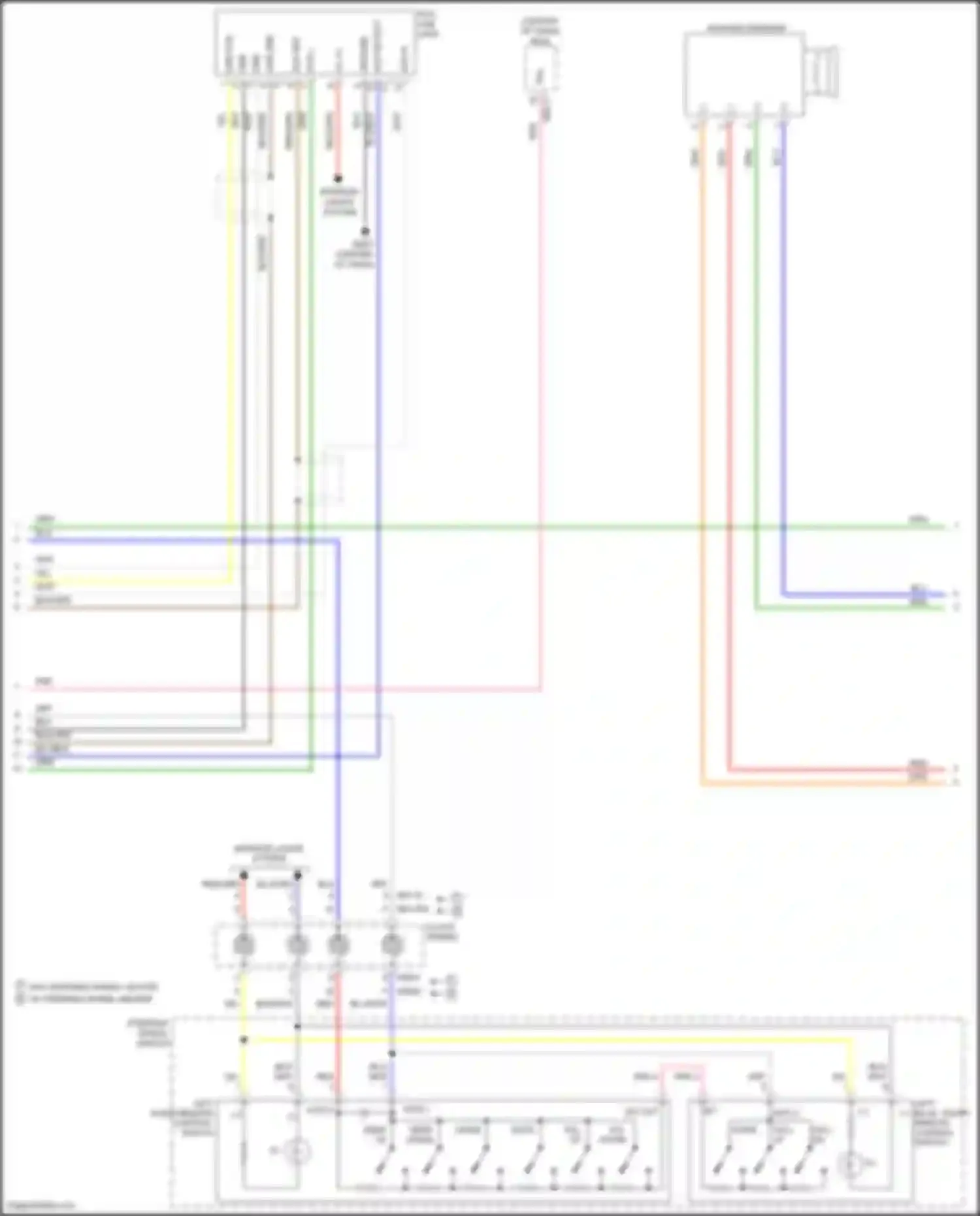 Santa Fe Hyundai III (2012-2016): Radio circuit, w/o navigation w/ amplifier (2 of 3)