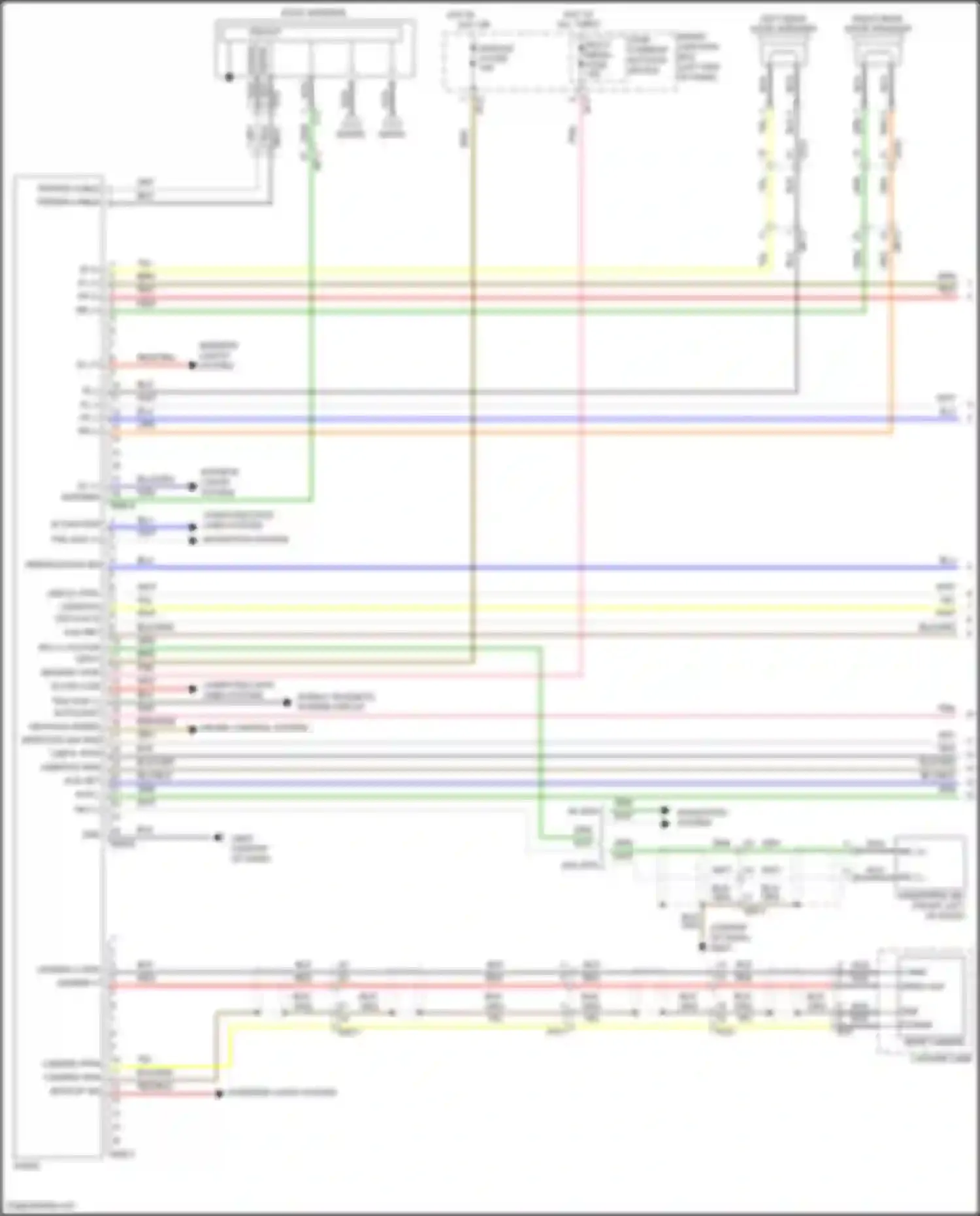 Santa Fe Hyundai III (2012-2016): Radio circuit, w/o navigation w/o amplifier (1 of 2)